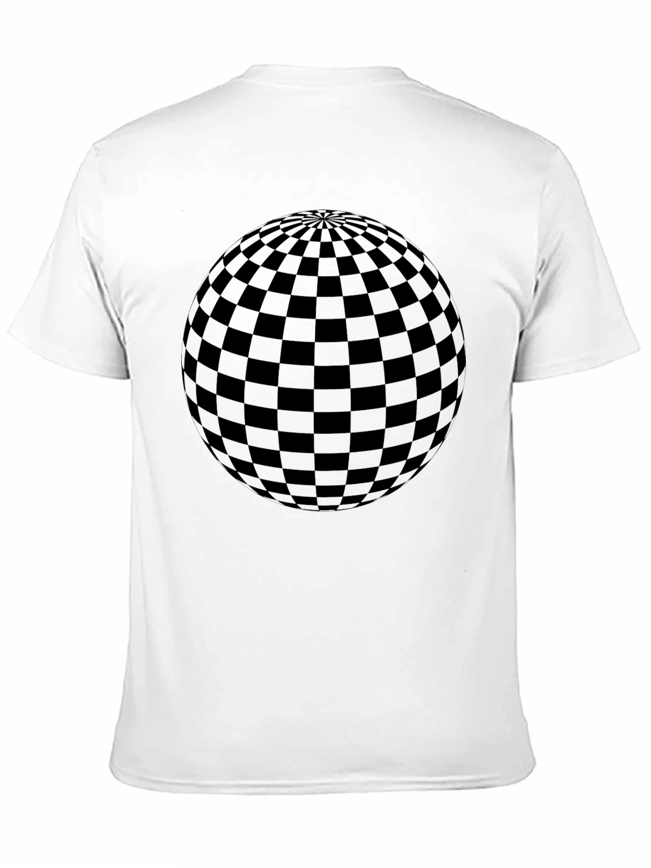 Geometric Sphere Graphic Tee - Modern Black T-Shirt