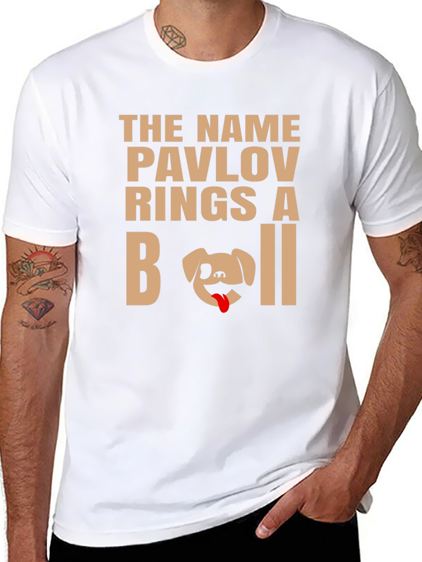Pavlov Rings a Bell T-Shirt Funny Dog Lover Tee