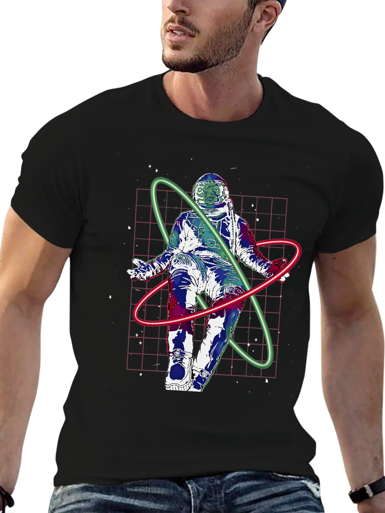 Astronaut Orbit T-Shirt - Cosmic Style!