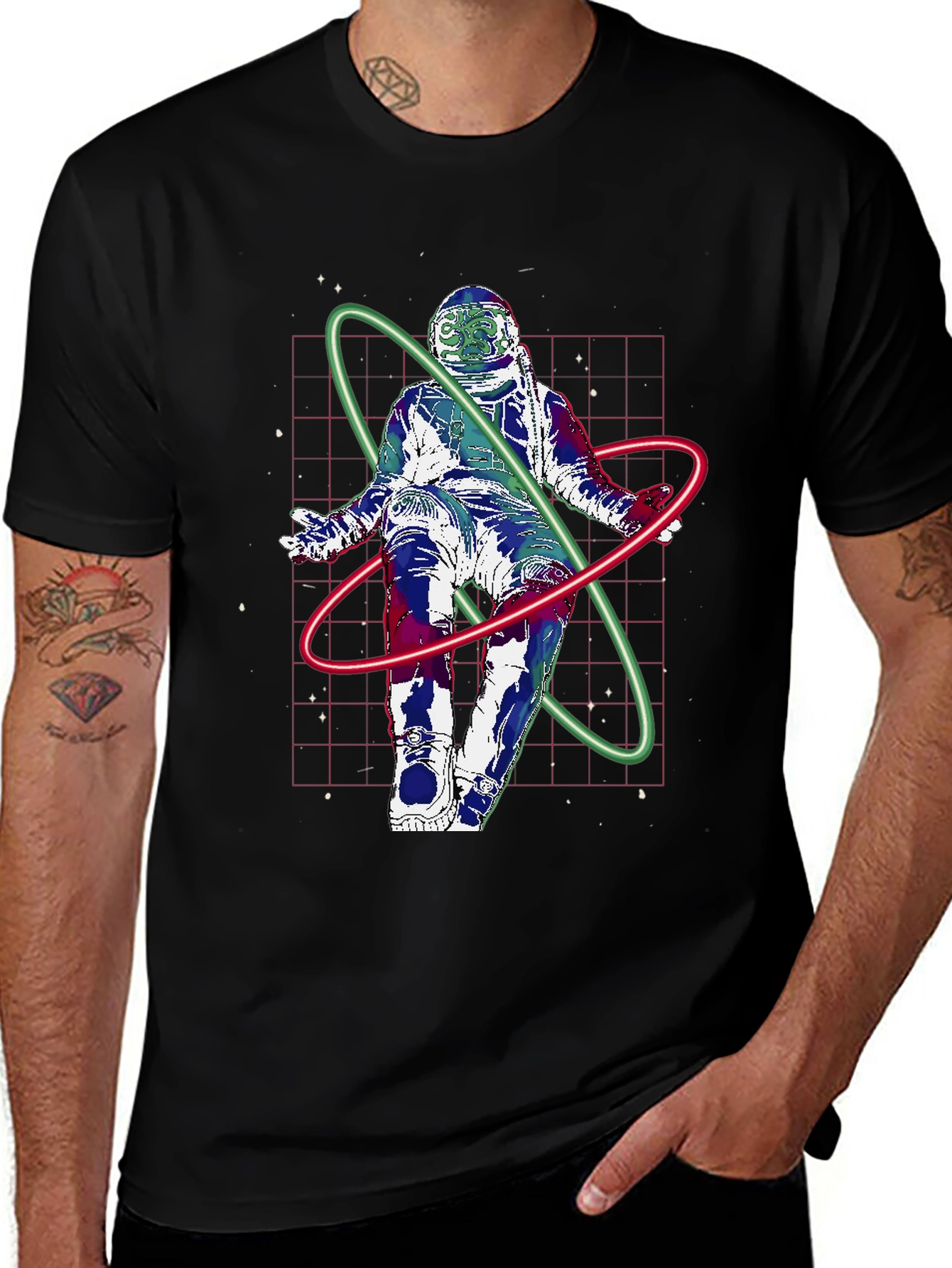 Astronaut Orbit T-Shirt - Cosmic Style!