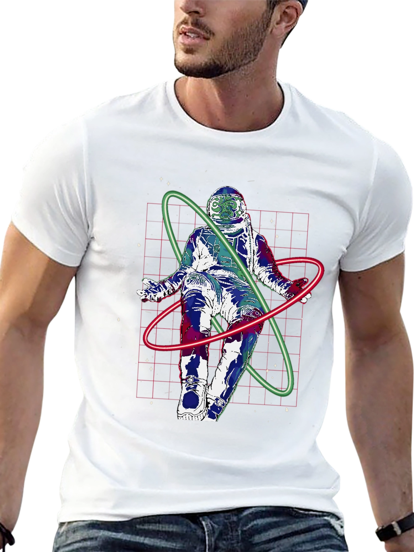 Astronaut Orbit T-Shirt - Cosmic Style!