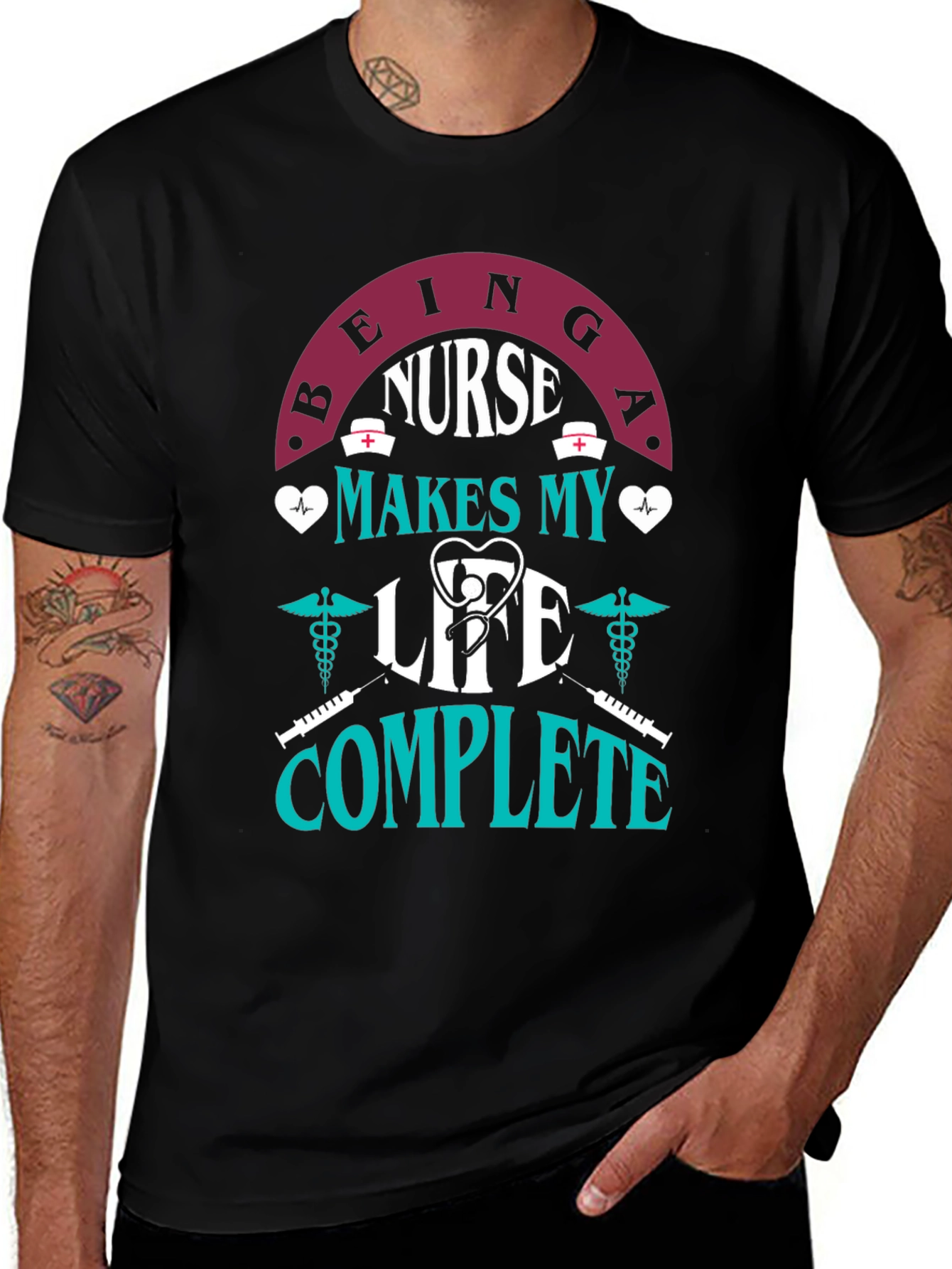 Nurse Life T-Shirt - Makes My Life Complete