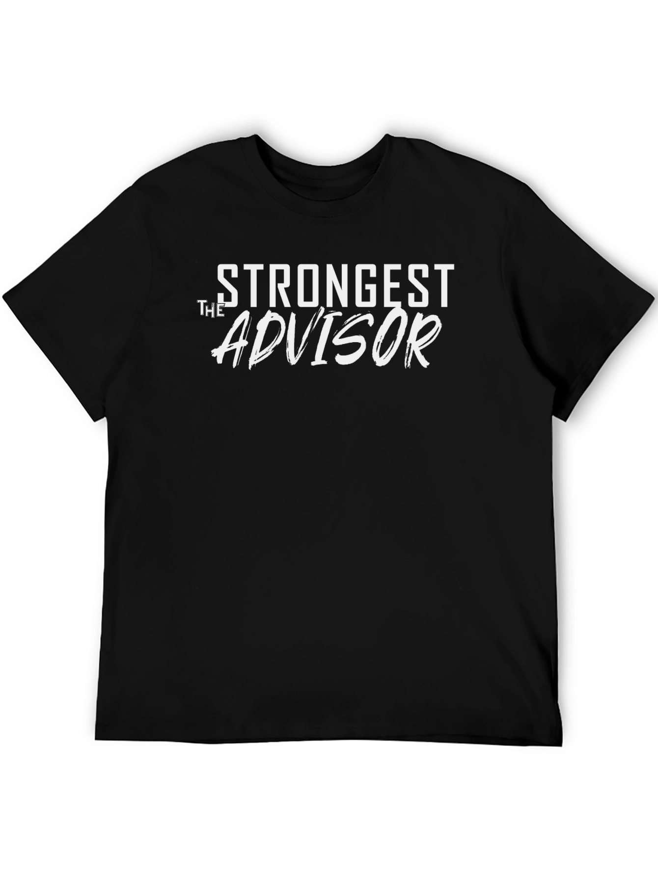 Strongest Advisor Tee - Stylish Black T-Shirt