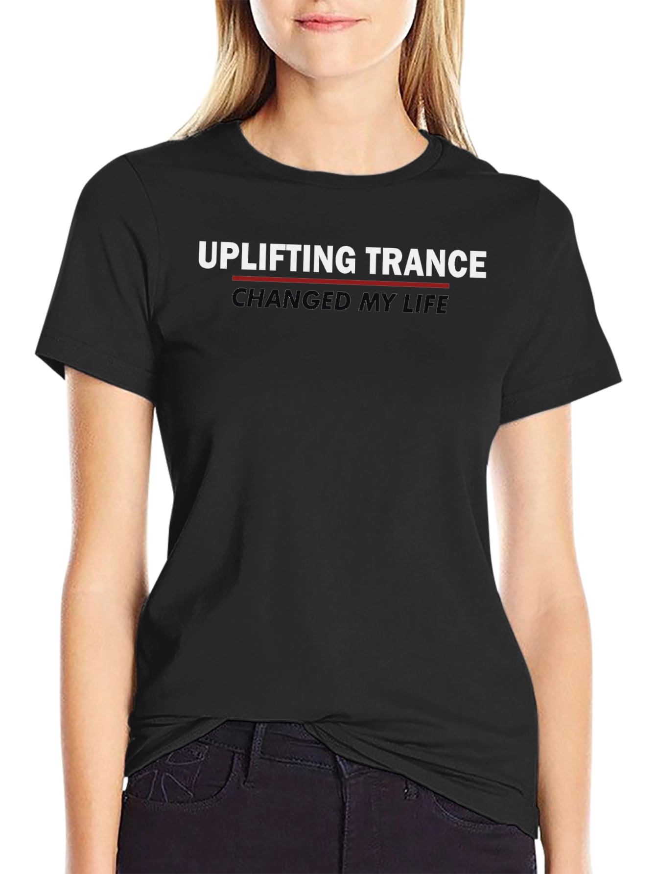 Uplifting Trance Graphic T-Shirt Black