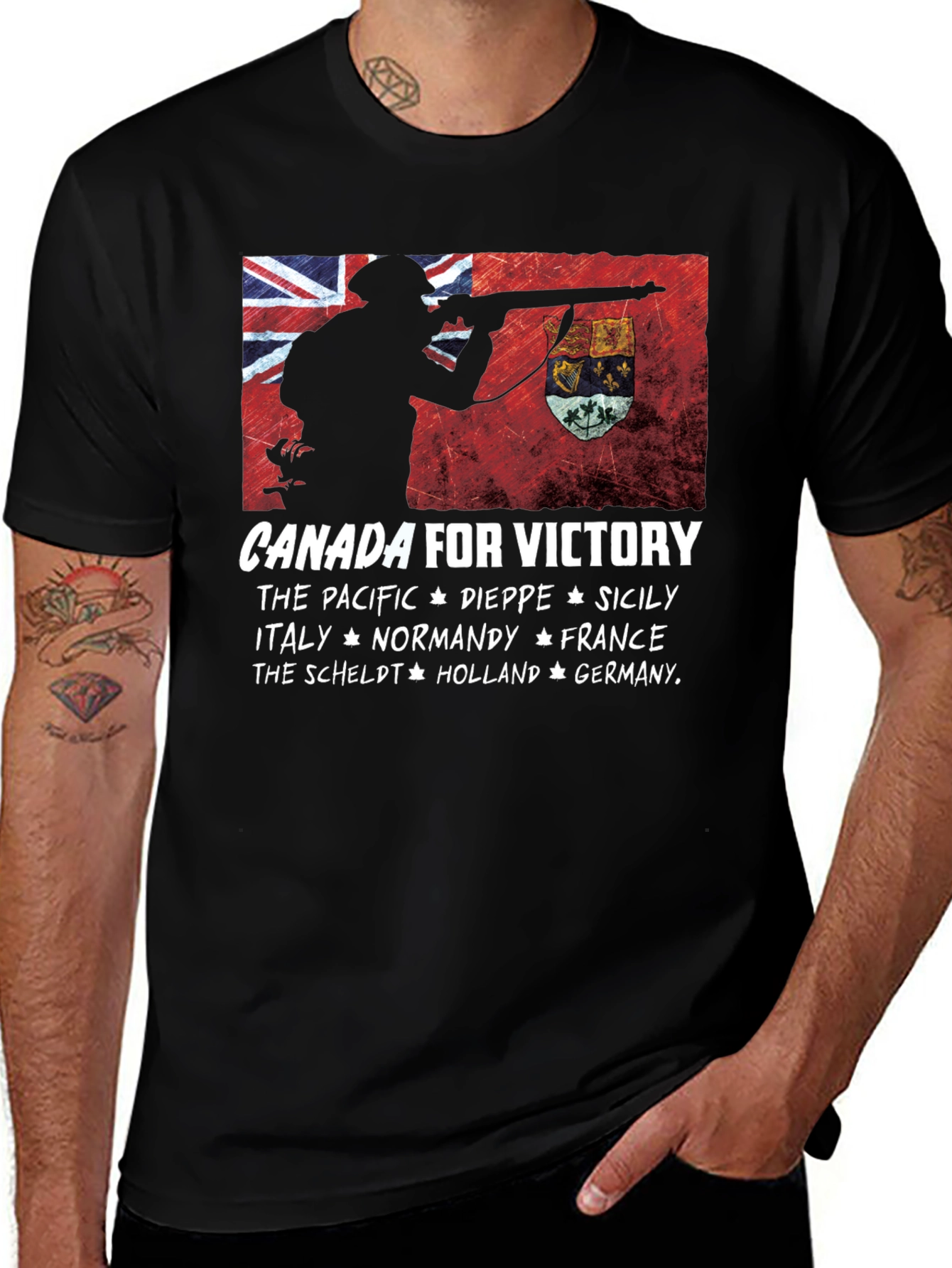 Canada for Victory Graphic T-Shirt