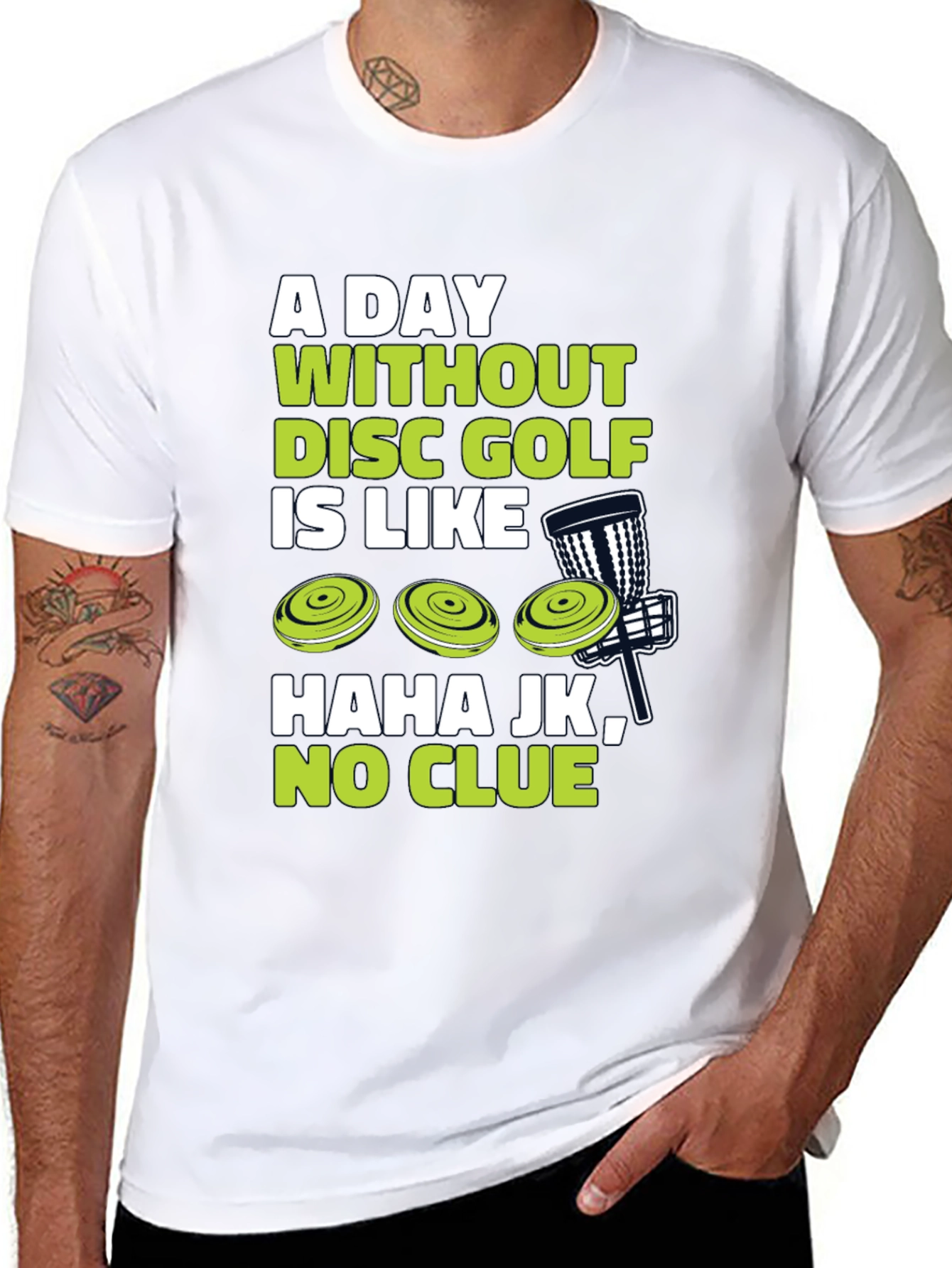Funny Disc Golf T-Shirt - A Day Without