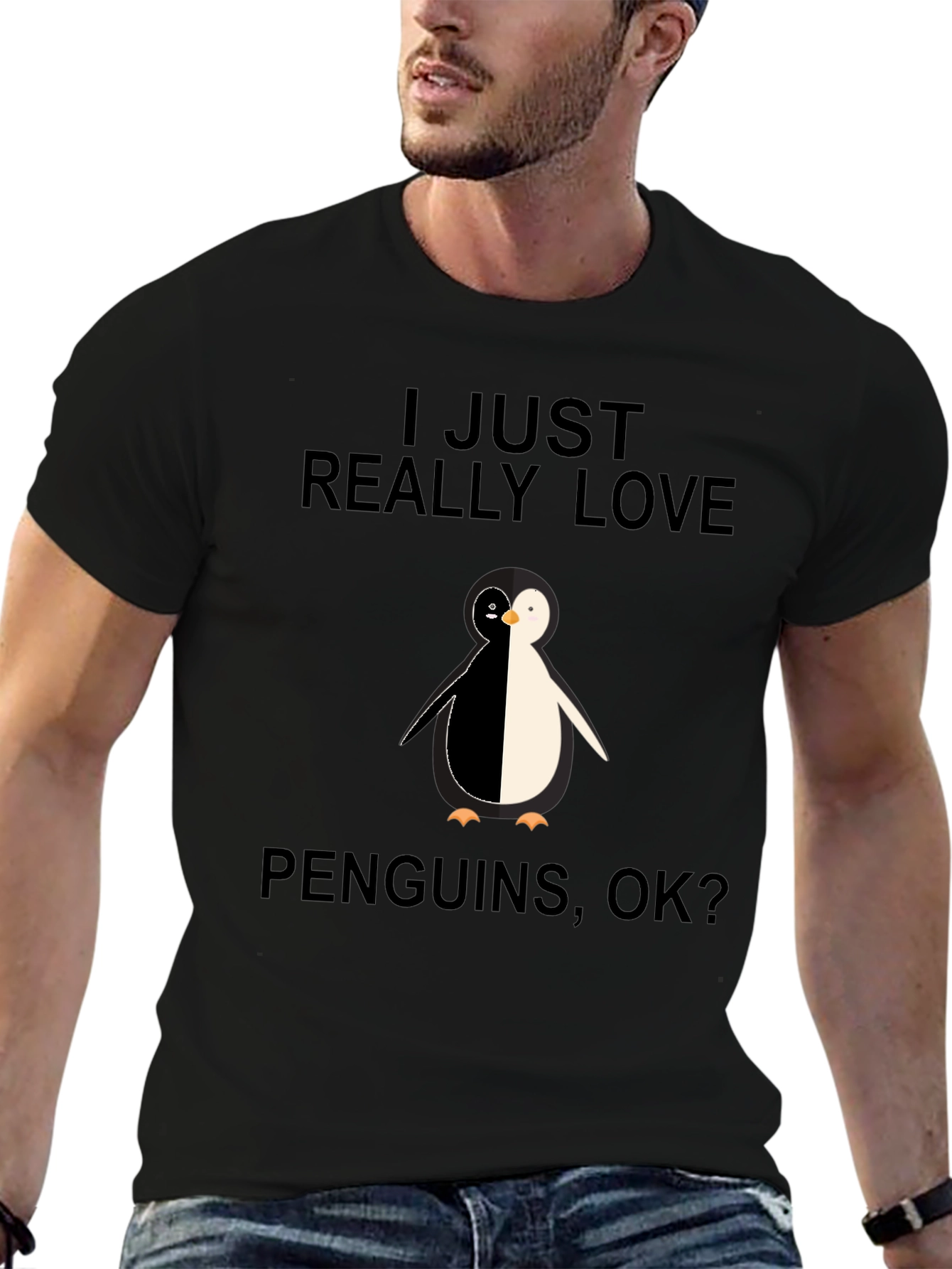 I Love Penguins Graphic T-Shirt