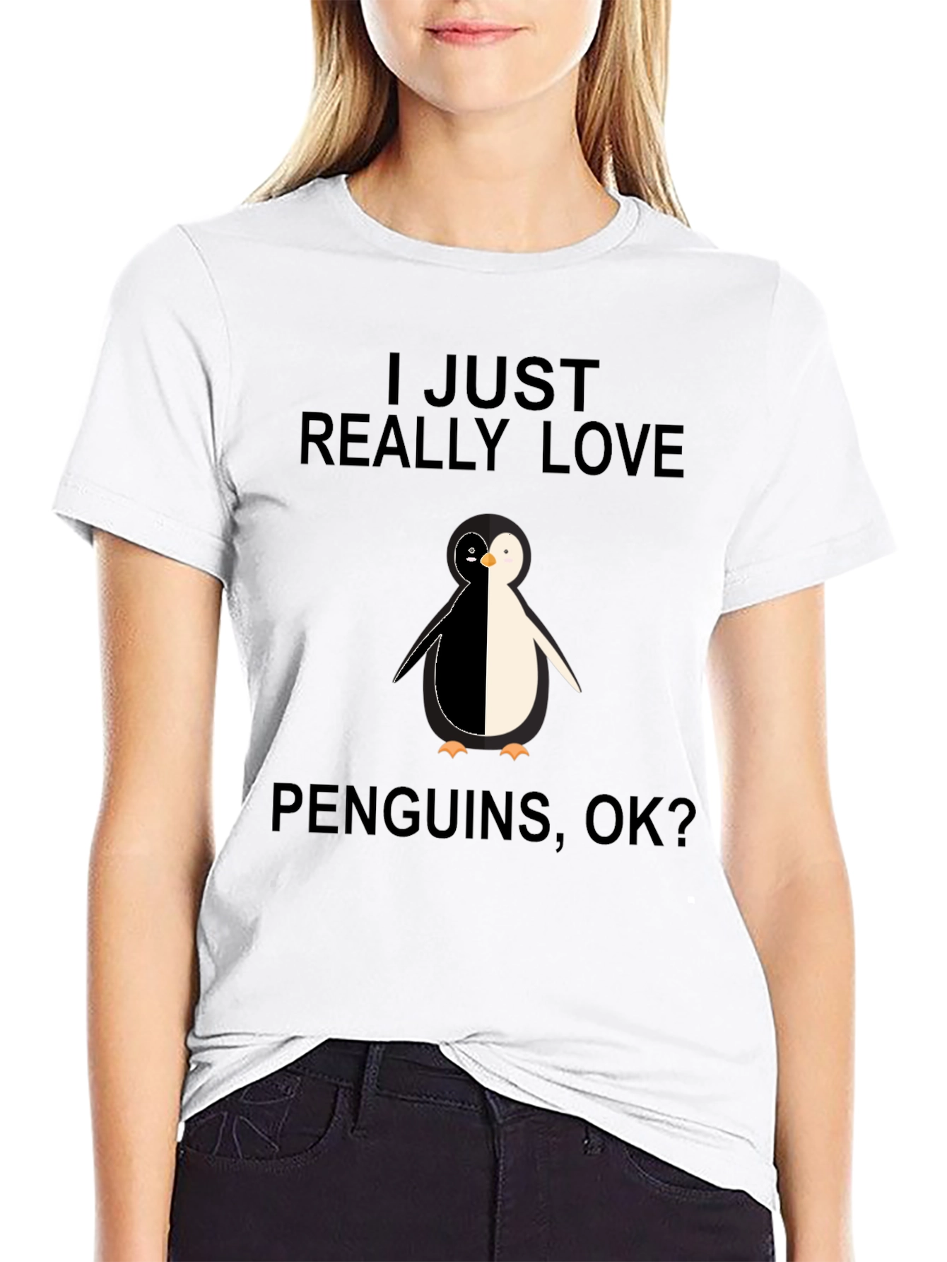 I Love Penguins Graphic T-Shirt