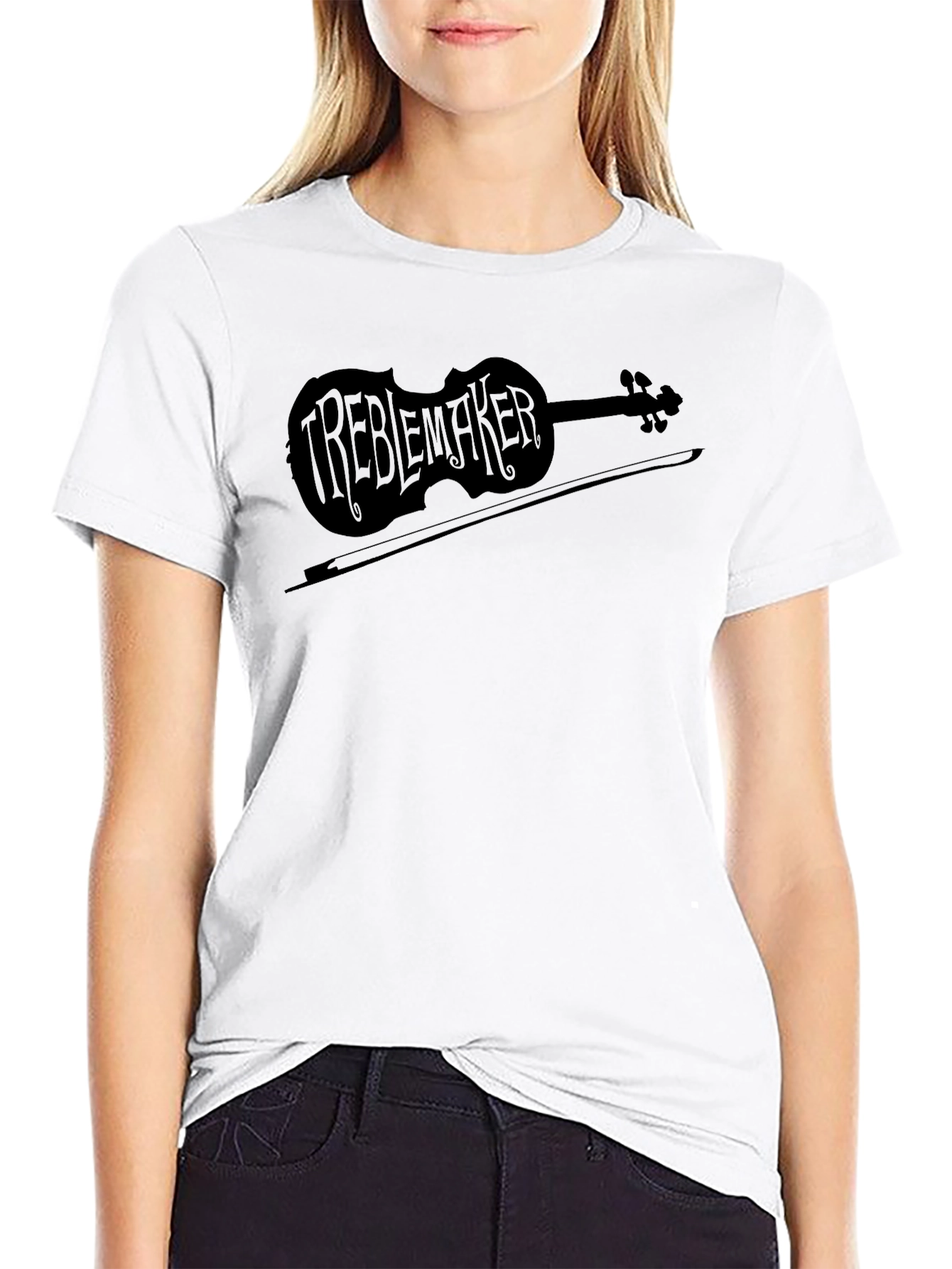Treblemaker Violin Graphic T-Shirt - Music Lover Tee