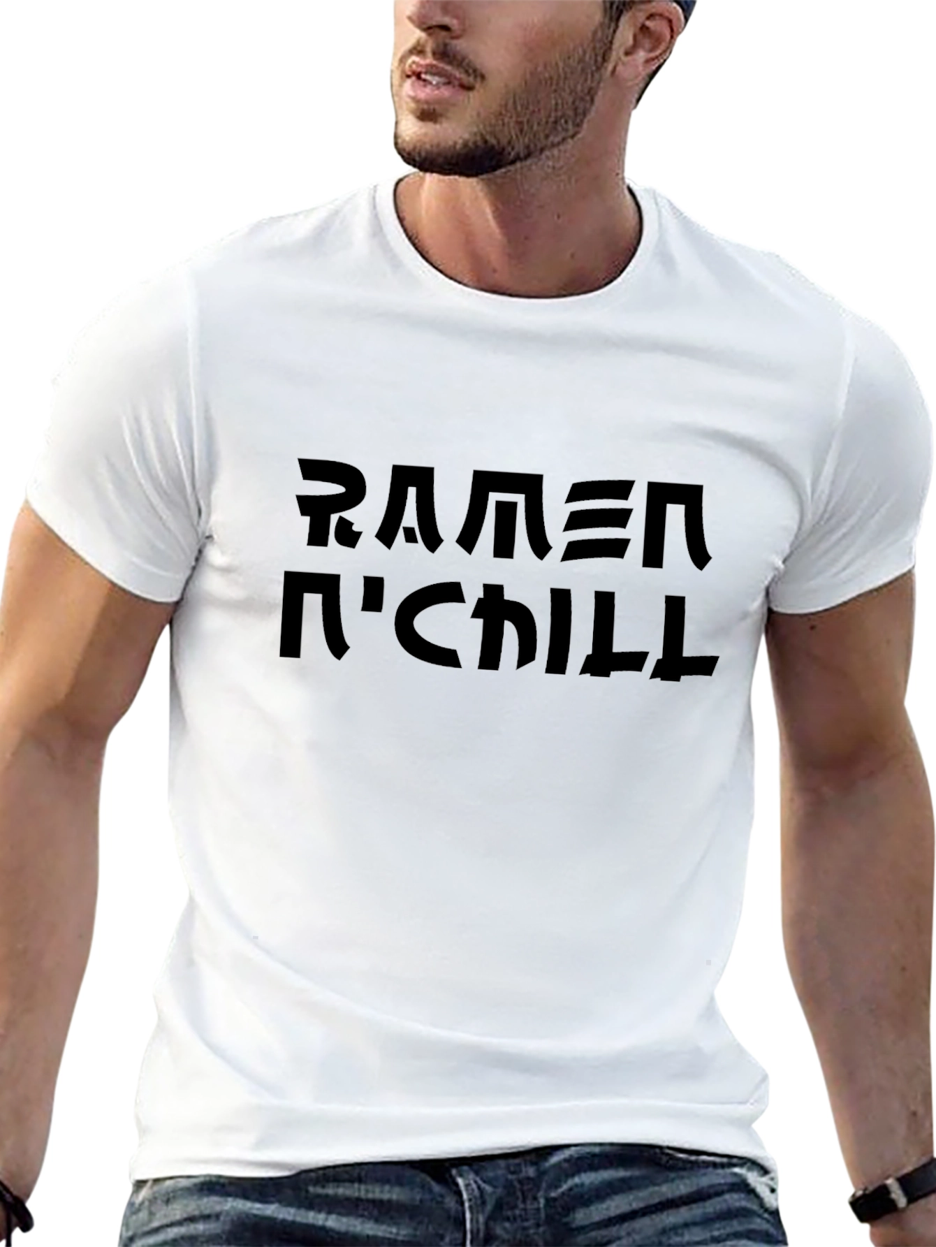 Ramen N Chill Black Graphic Tee