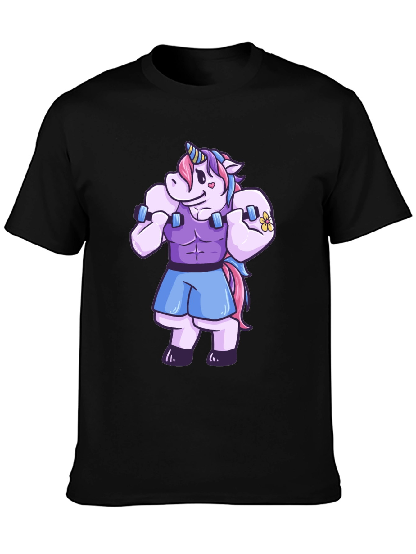 Unicorn Gym Bro Graphic T-Shirt