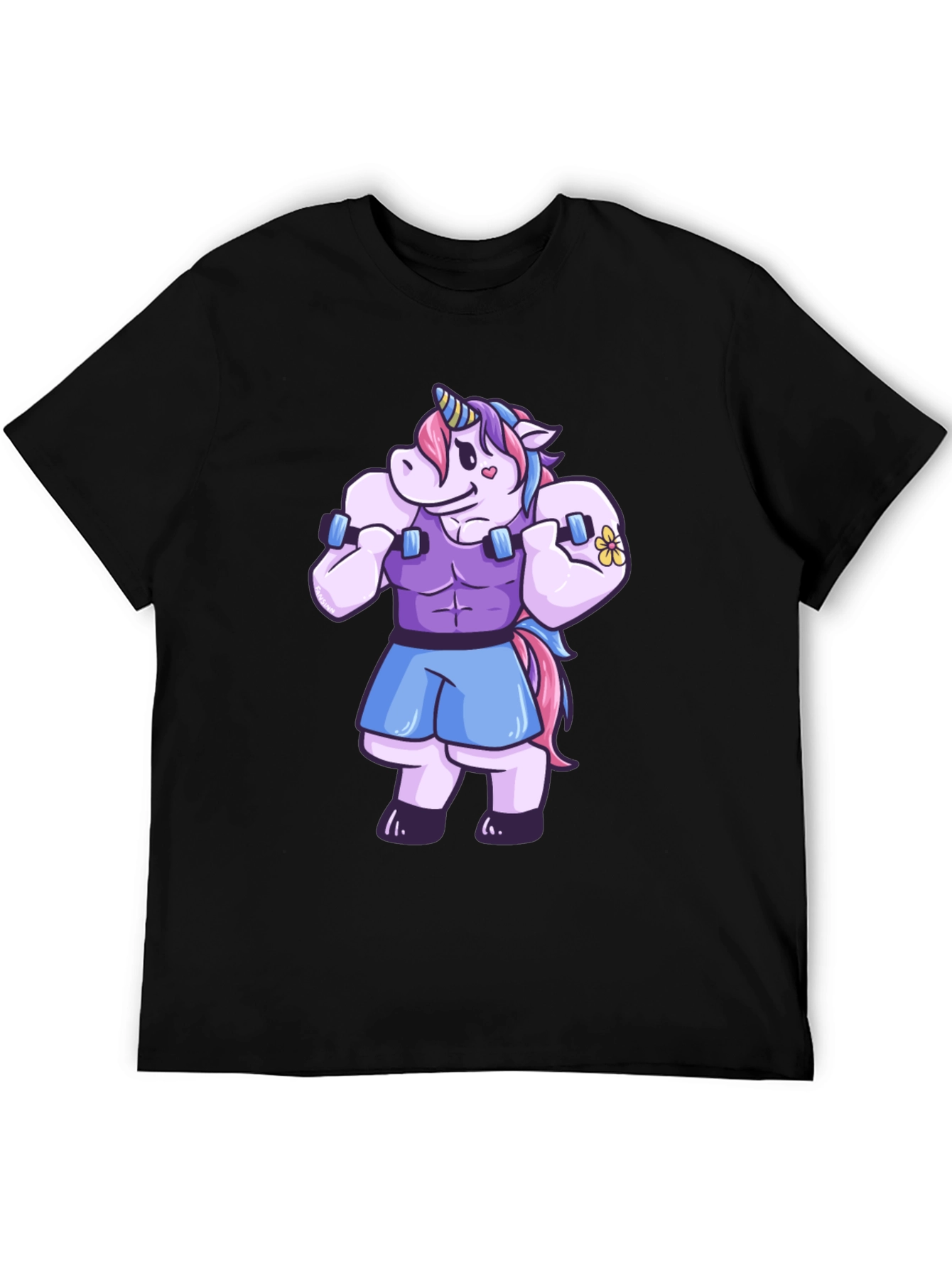 Unicorn Gym Bro Graphic T-Shirt