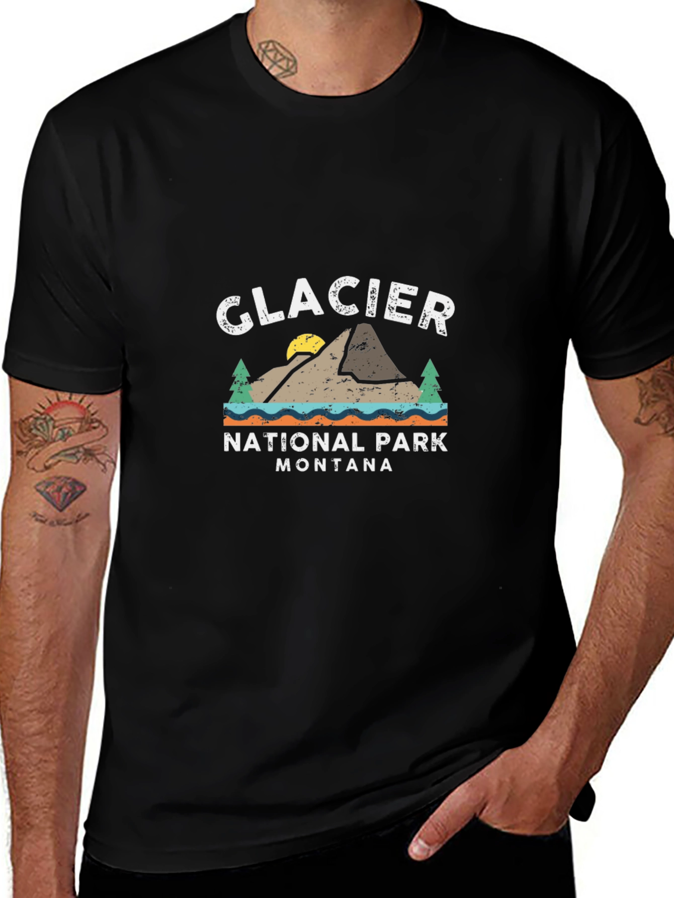 Glacier National Park Montana Graphic Tee