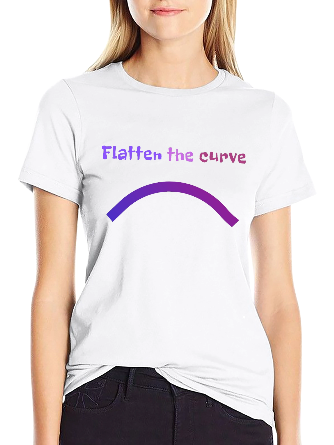 Flatten the Curve Graphic Tee - Stay Safe
