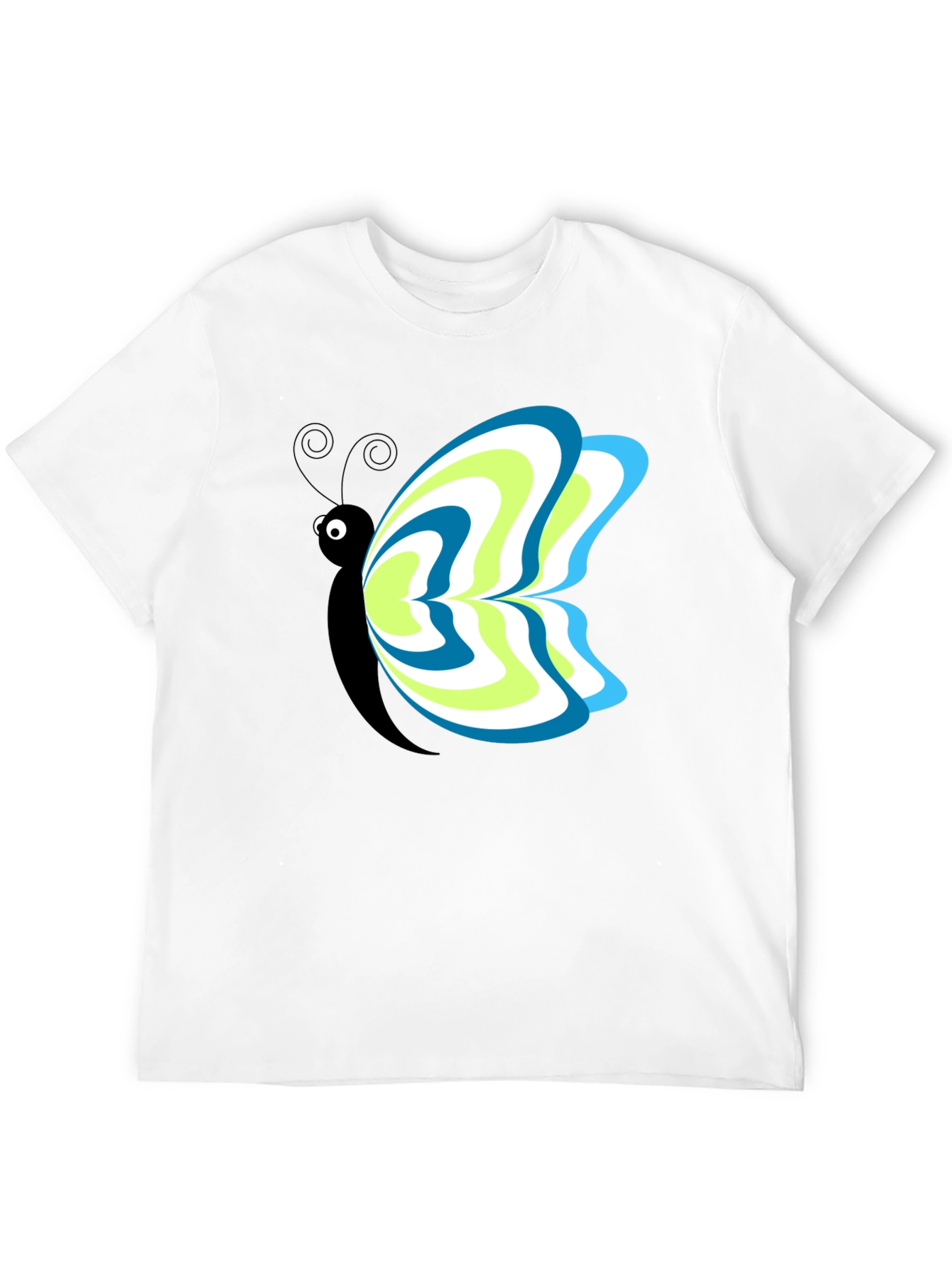 Butterfly Graphic Tee - Mens Black T-Shirt