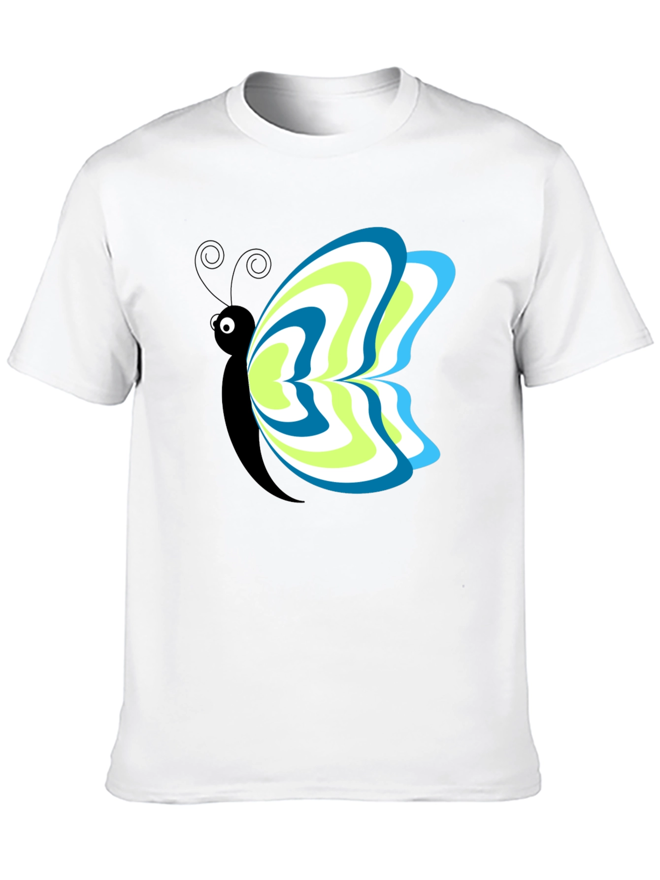 Butterfly Graphic Tee - Mens Black T-Shirt