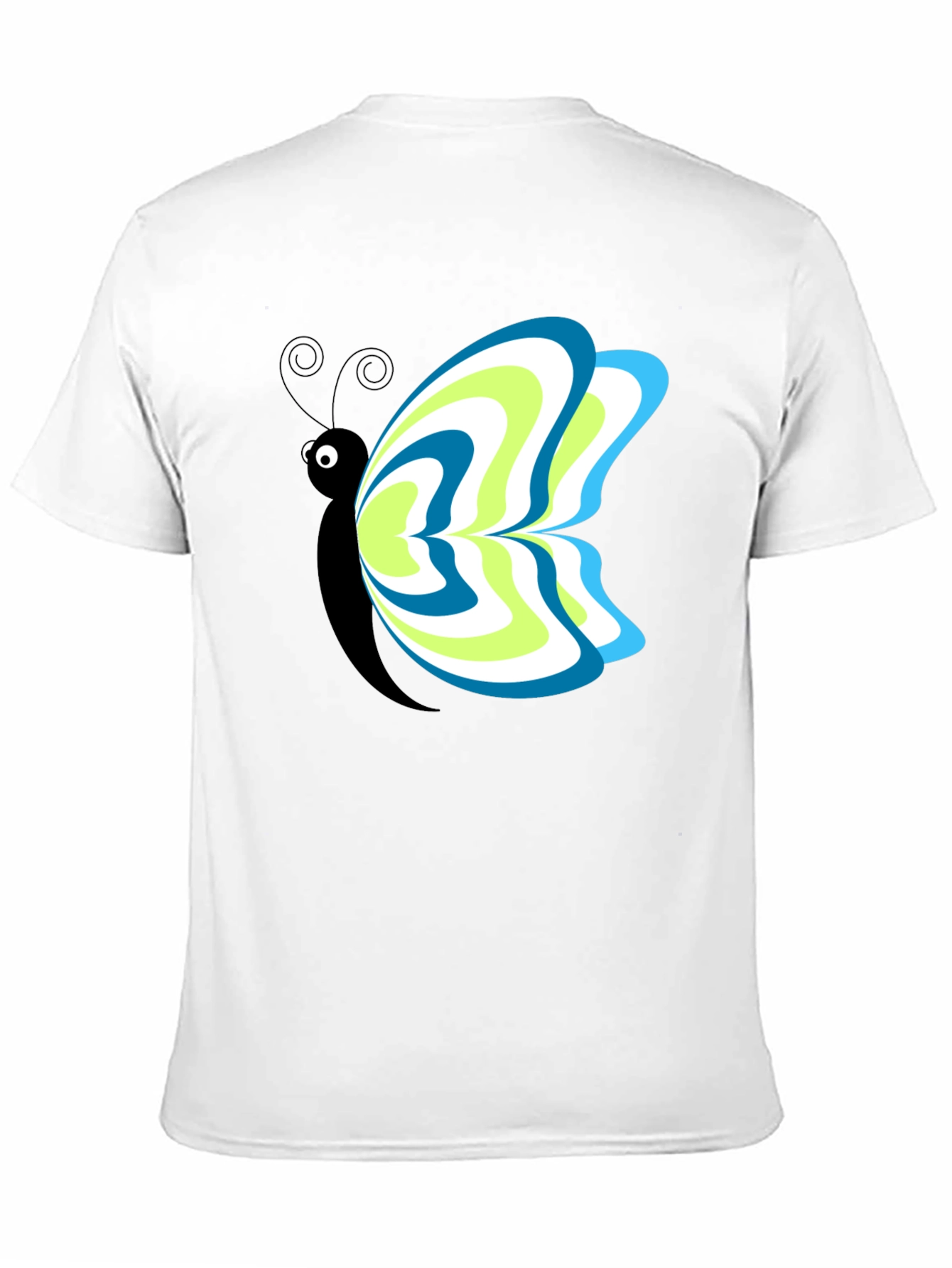 Butterfly Graphic Tee - Mens Black T-Shirt