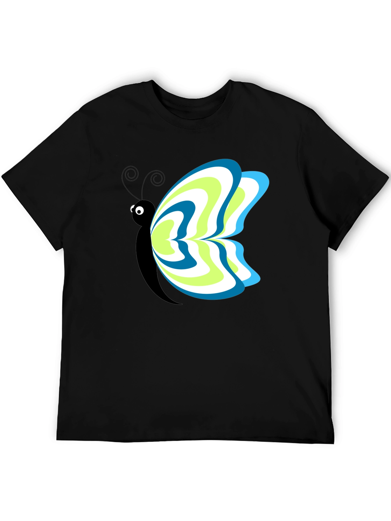 Butterfly Graphic Tee - Mens Black T-Shirt
