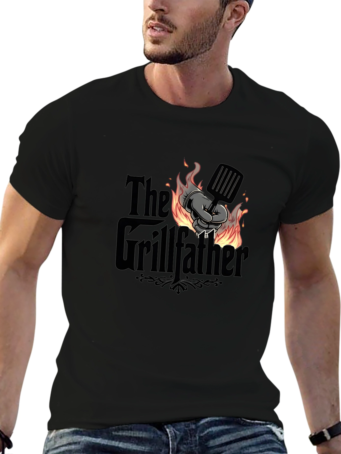 The Grillfather T-Shirt - BBQ Master Tee