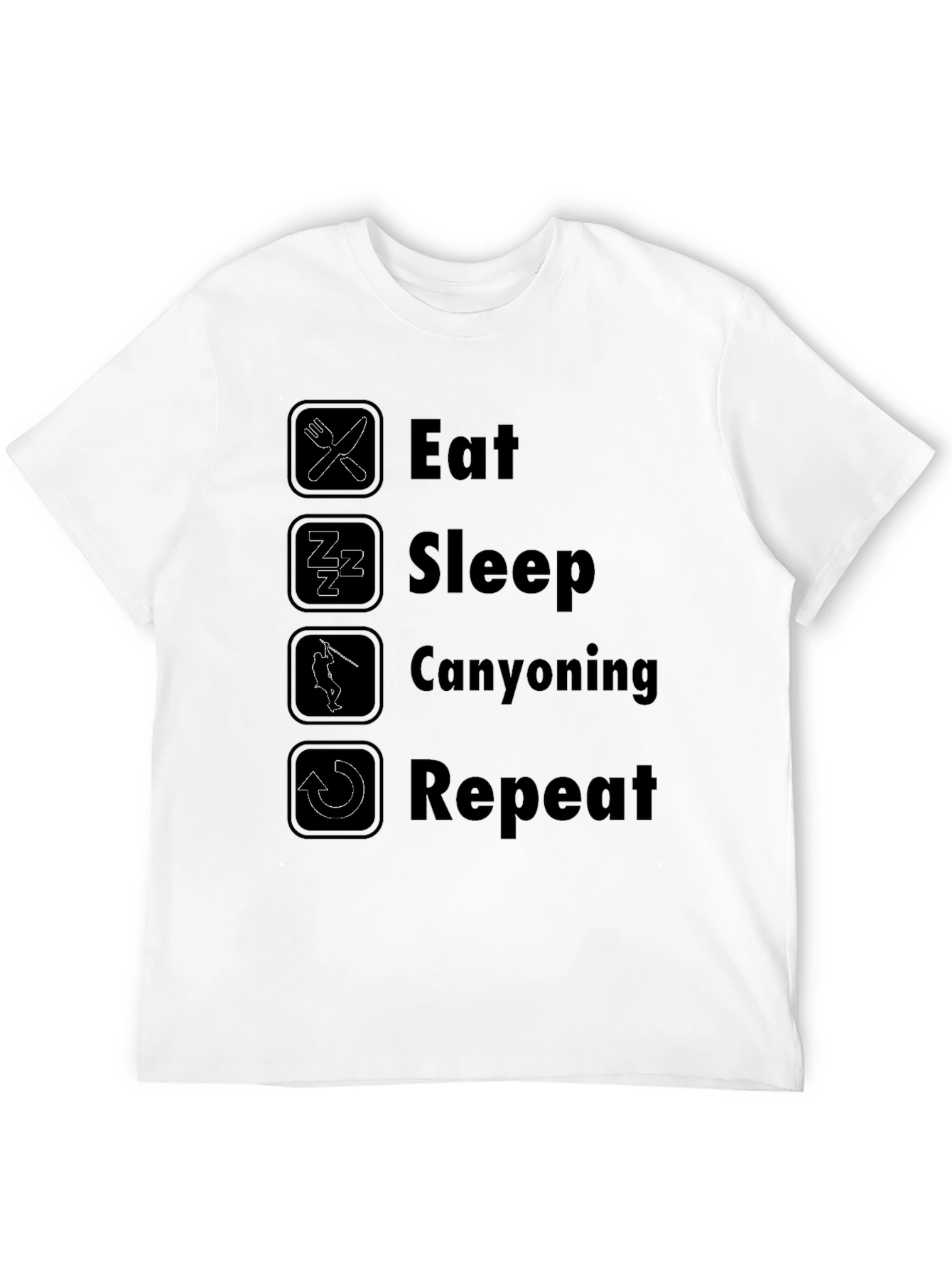 Eat Sleep Canyoning Repeat T-Shirt