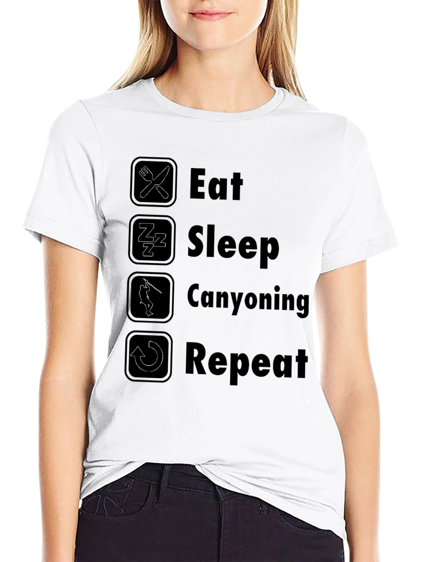 Eat Sleep Canyoning Repeat T-Shirt