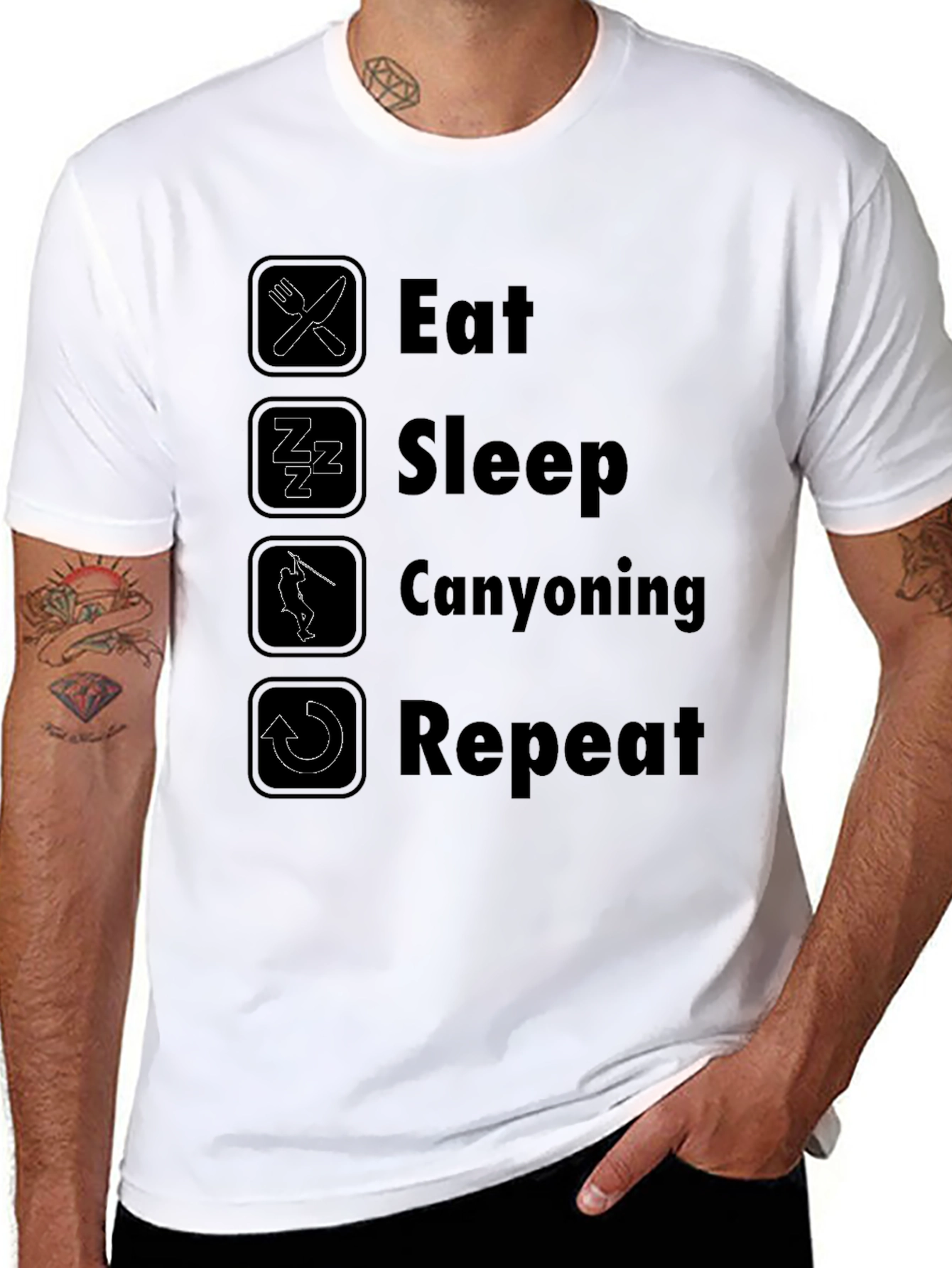 Eat Sleep Canyoning Repeat T-Shirt