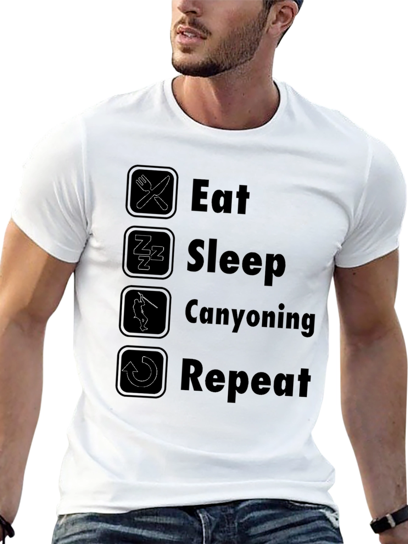 Eat Sleep Canyoning Repeat T-Shirt