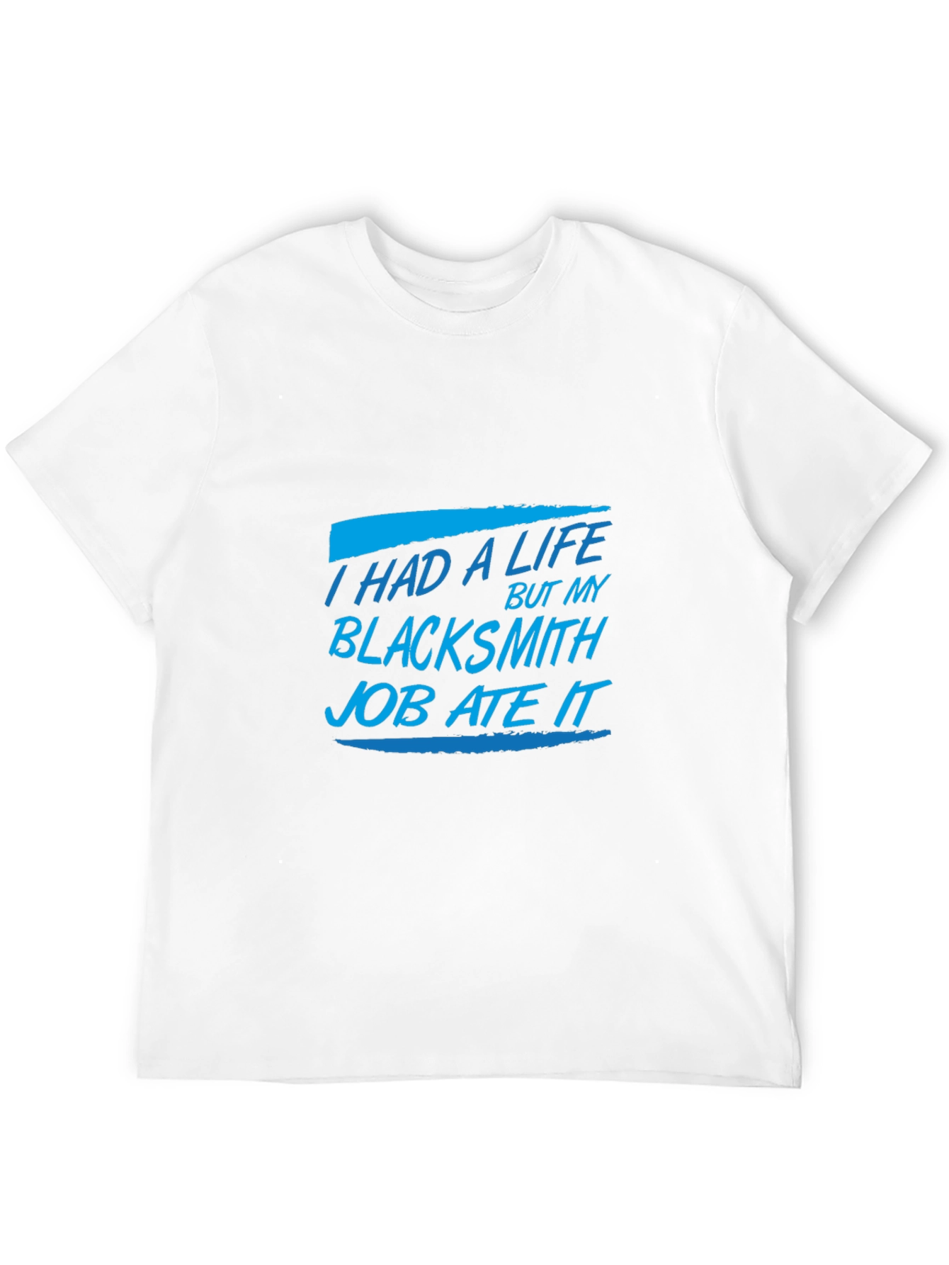 Blacksmith Job T-Shirt Funny Black Tee