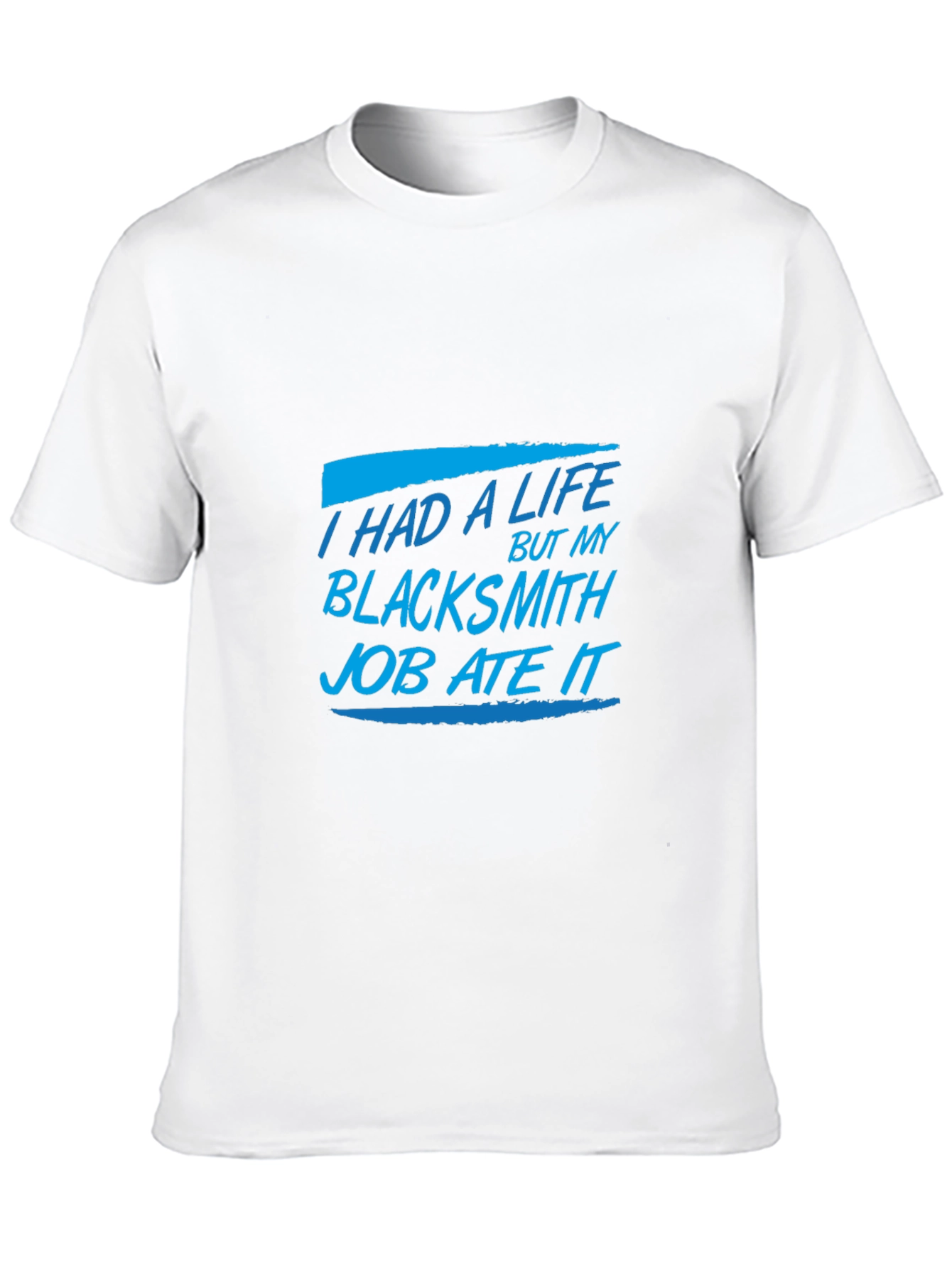 Blacksmith Job T-Shirt Funny Black Tee