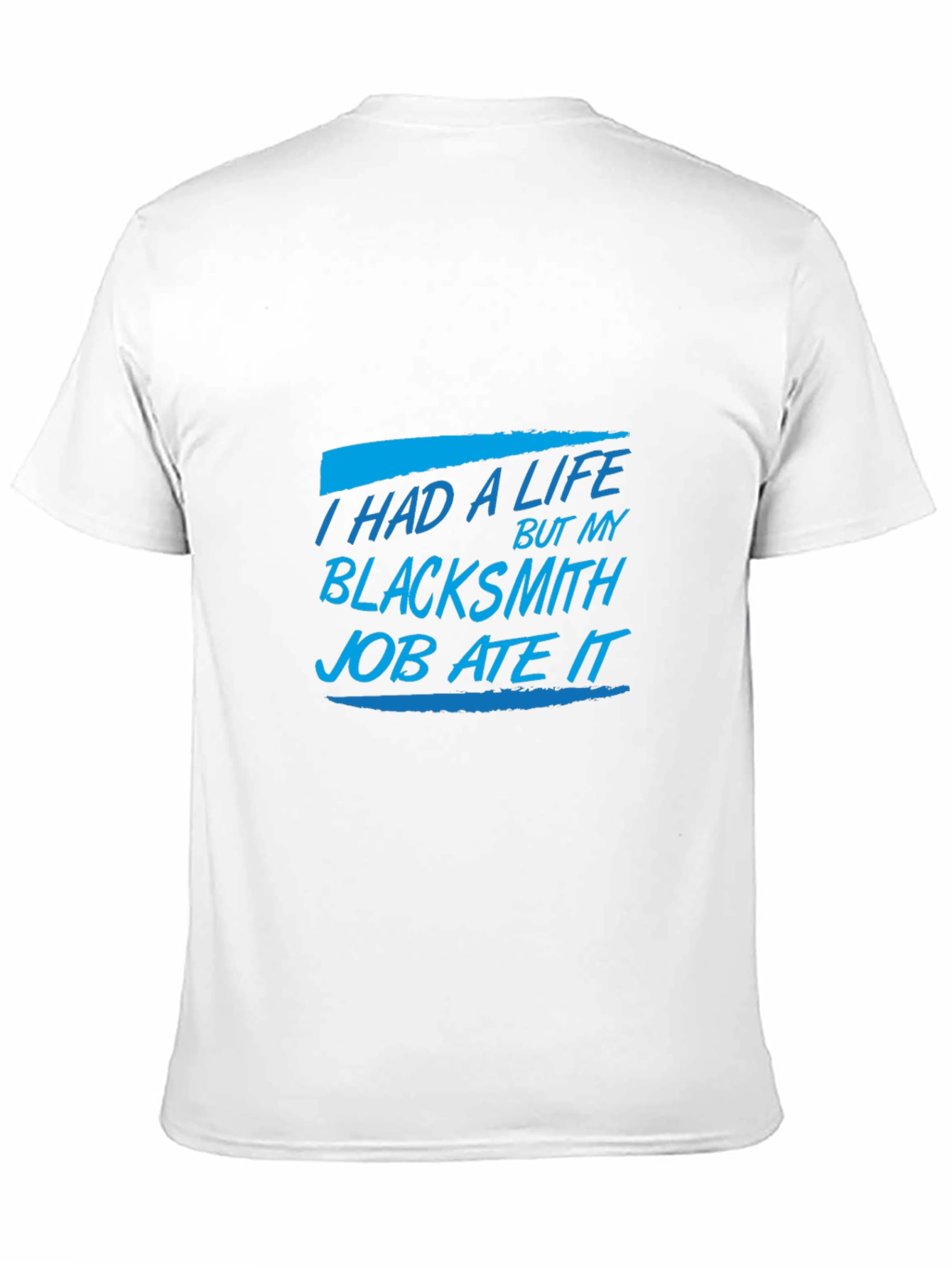 Blacksmith Job T-Shirt Funny Black Tee