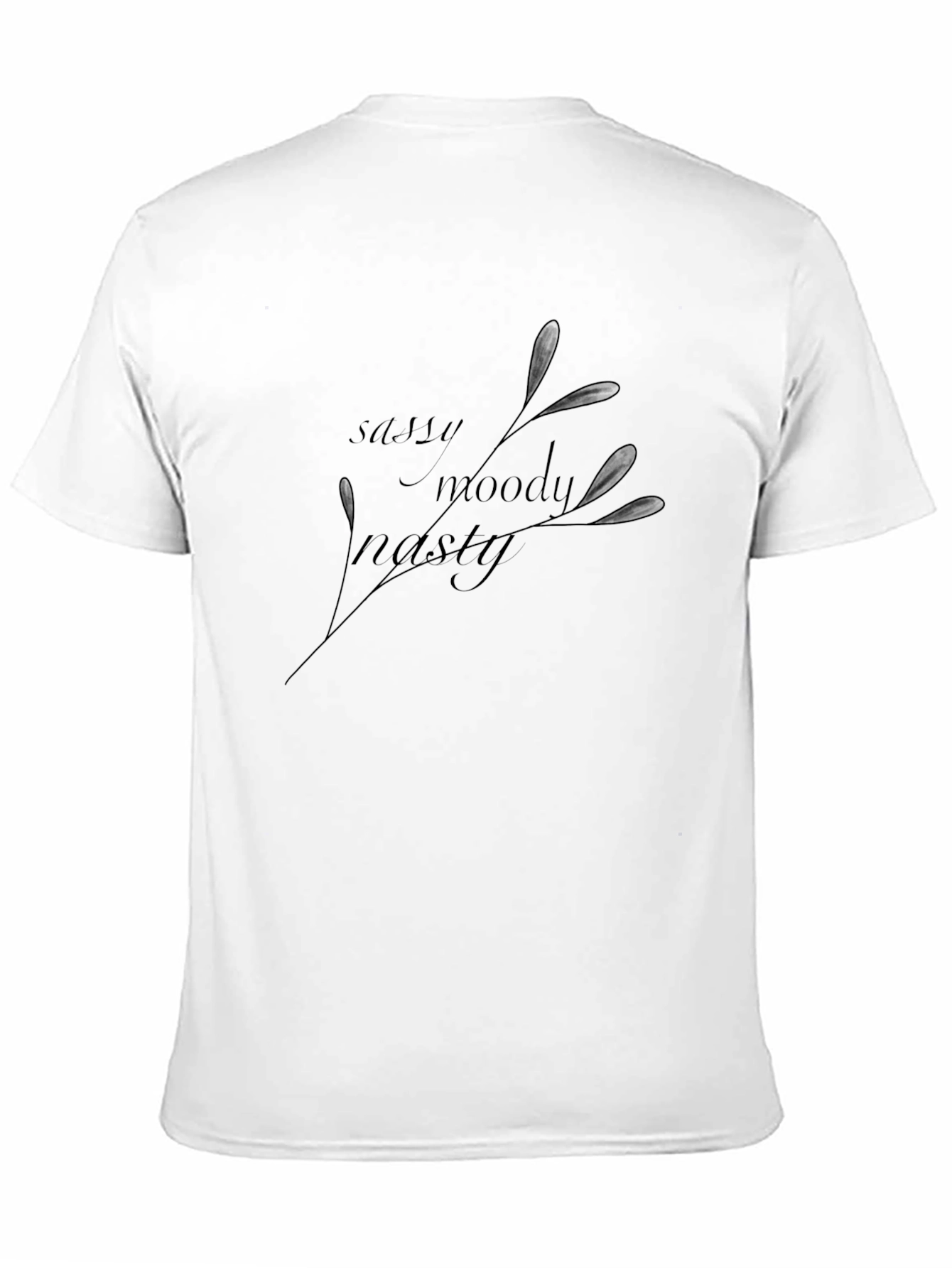 Sassy Moody Nasty Black Graphic Tee