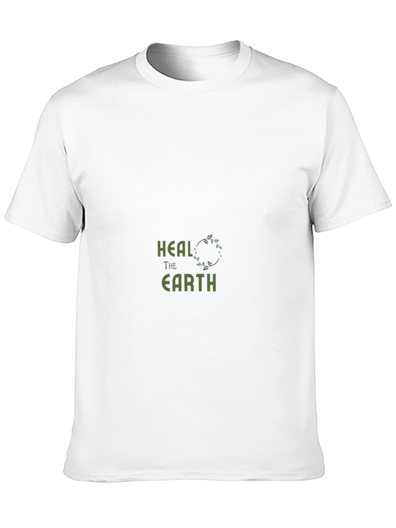 Heal The Earth Graphic Tee - Black Cotton T-Shirt
