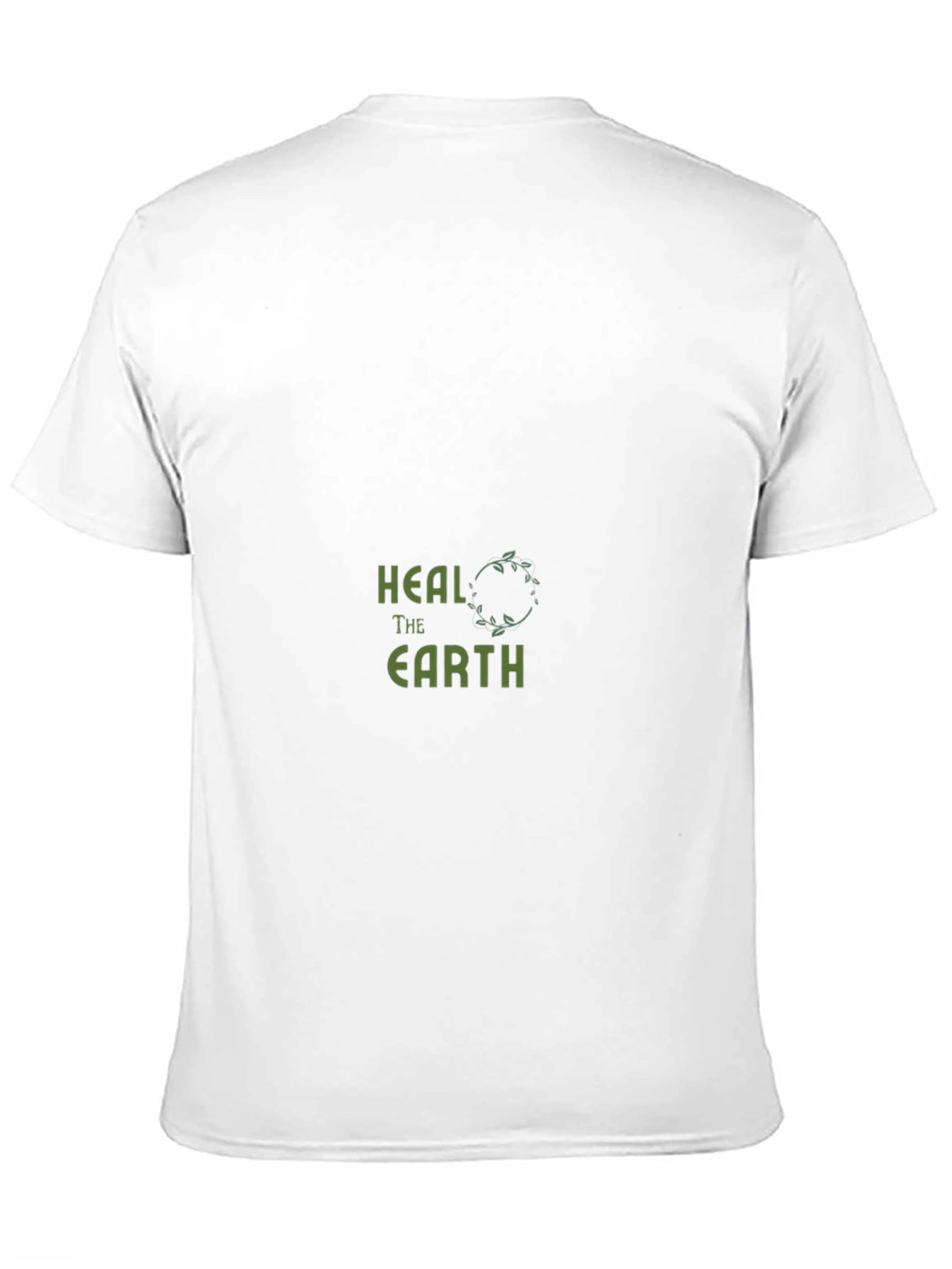 Heal The Earth Graphic Tee - Black Cotton T-Shirt
