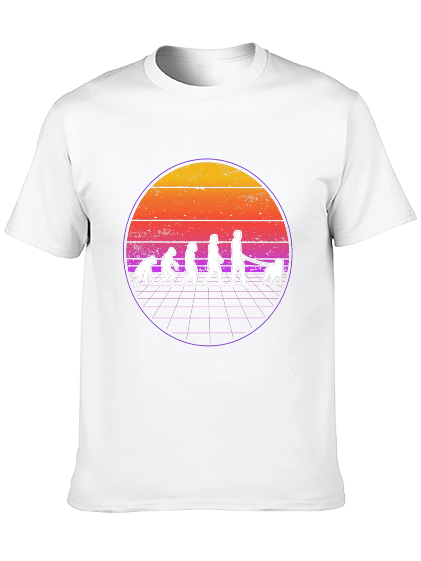 Evolution Dog Walker Graphic T-Shirt