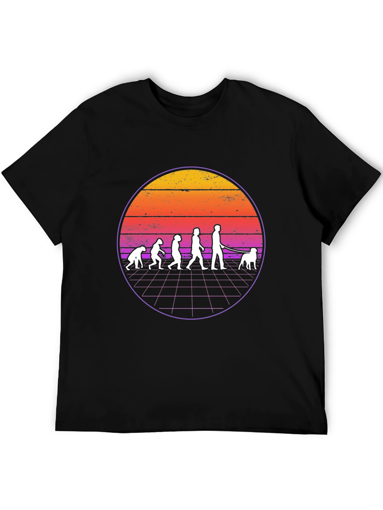 Evolution Dog Walker Graphic T-Shirt