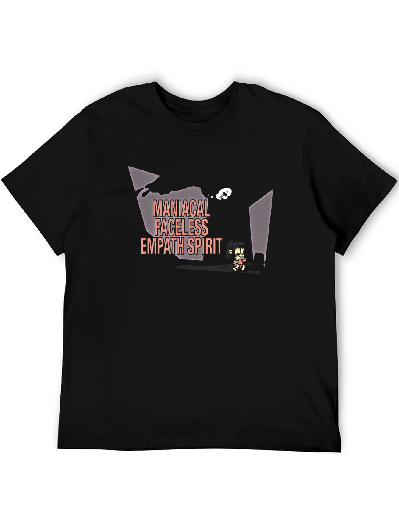 Maniacal Faceless Empath Spirit Black T-Shirt