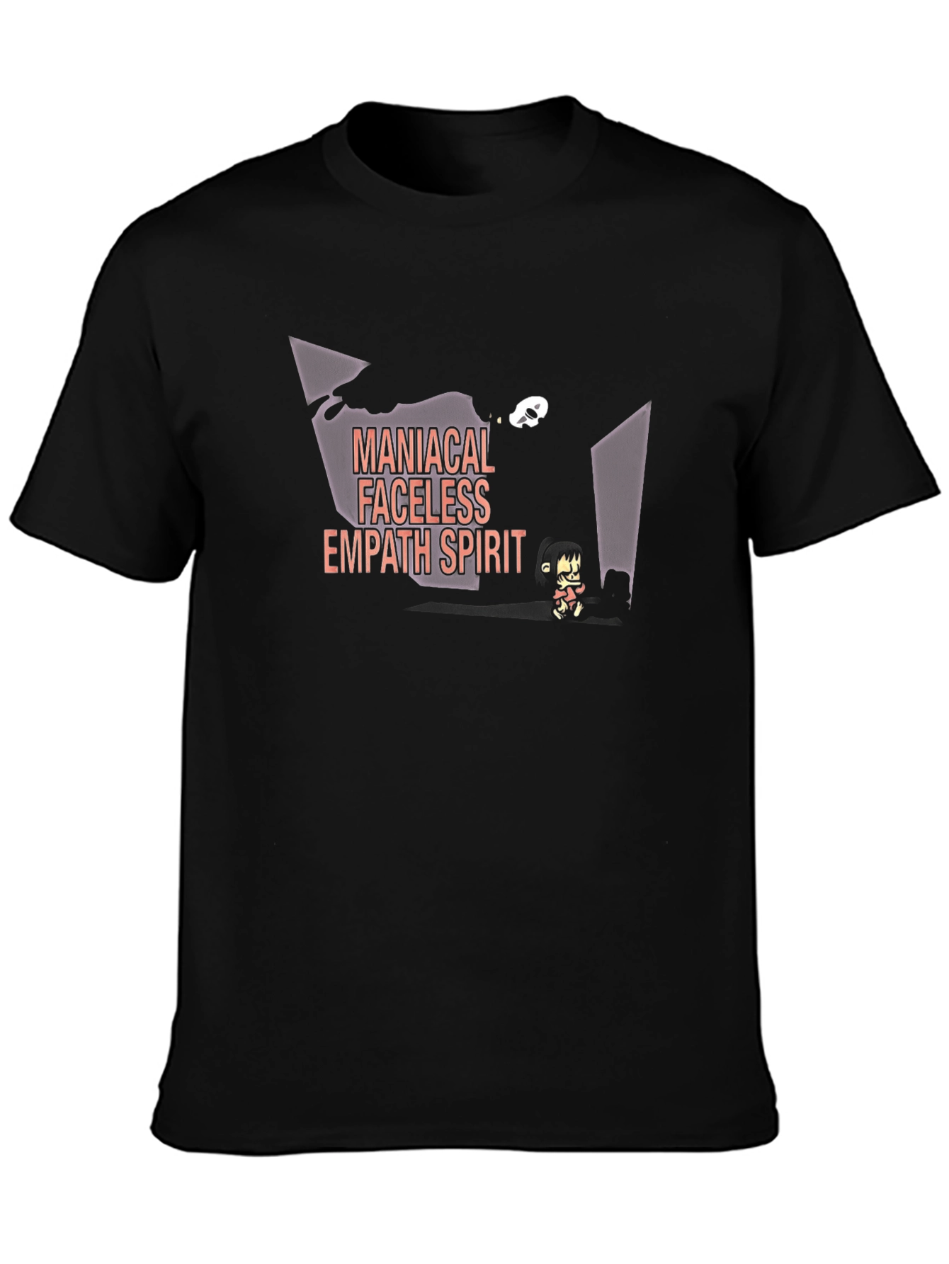 Maniacal Faceless Empath Spirit Black T-Shirt