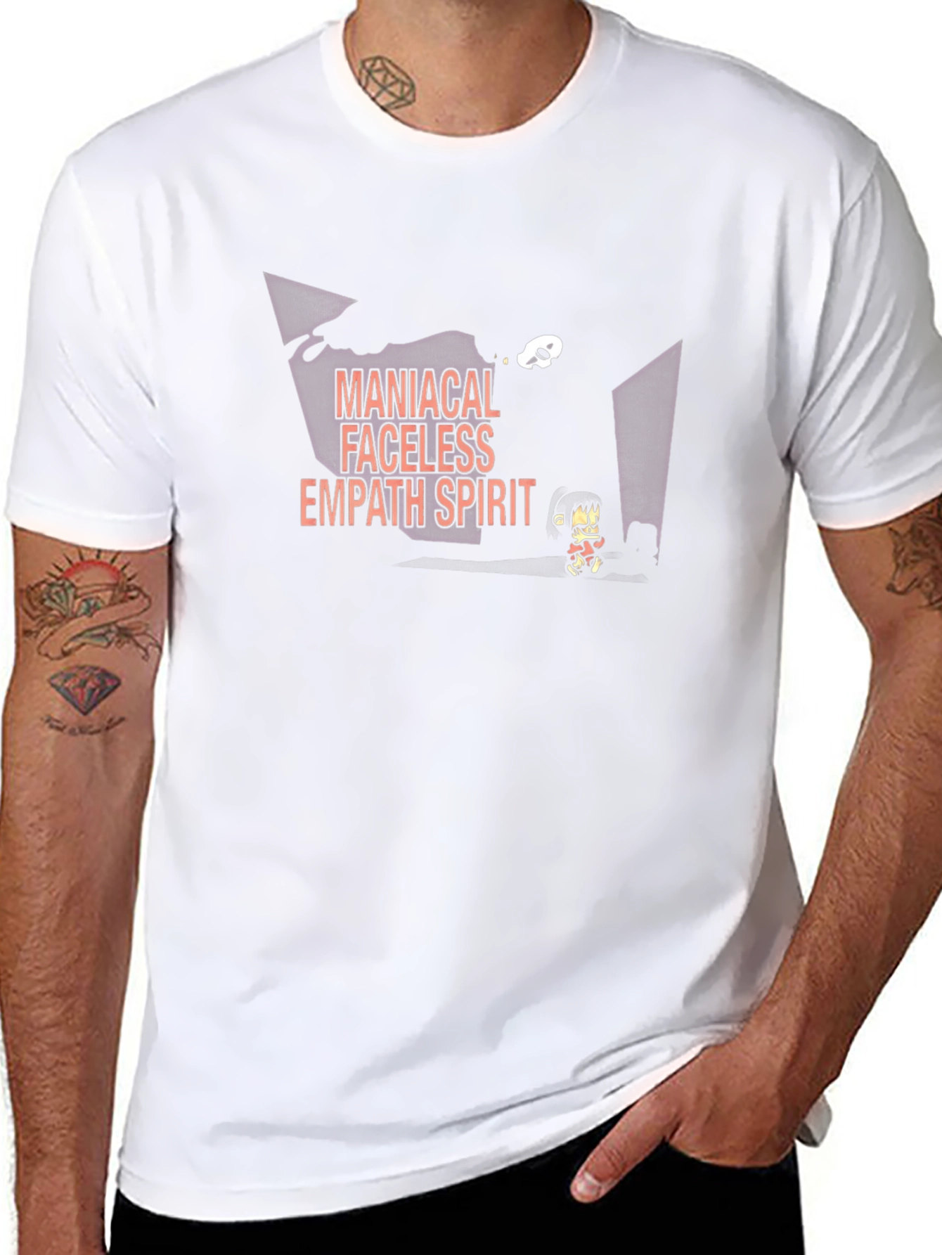 Maniacal Faceless Empath Spirit Black T-Shirt