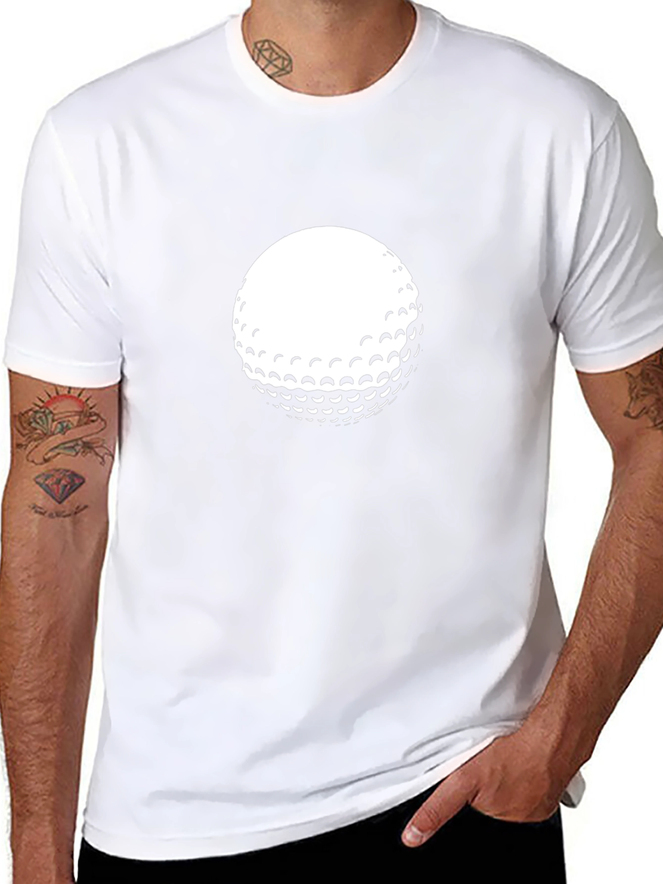 Golf Ball Graphic Tee - Classic Style