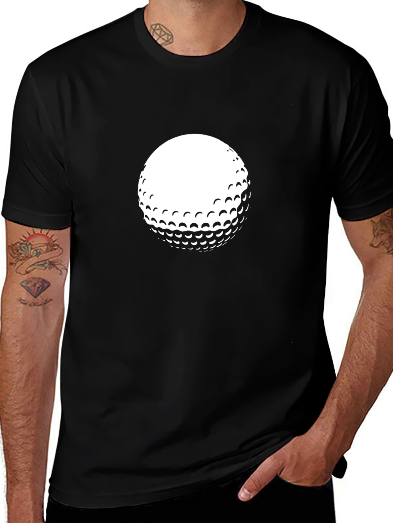 Golf Ball Graphic Tee - Classic Style