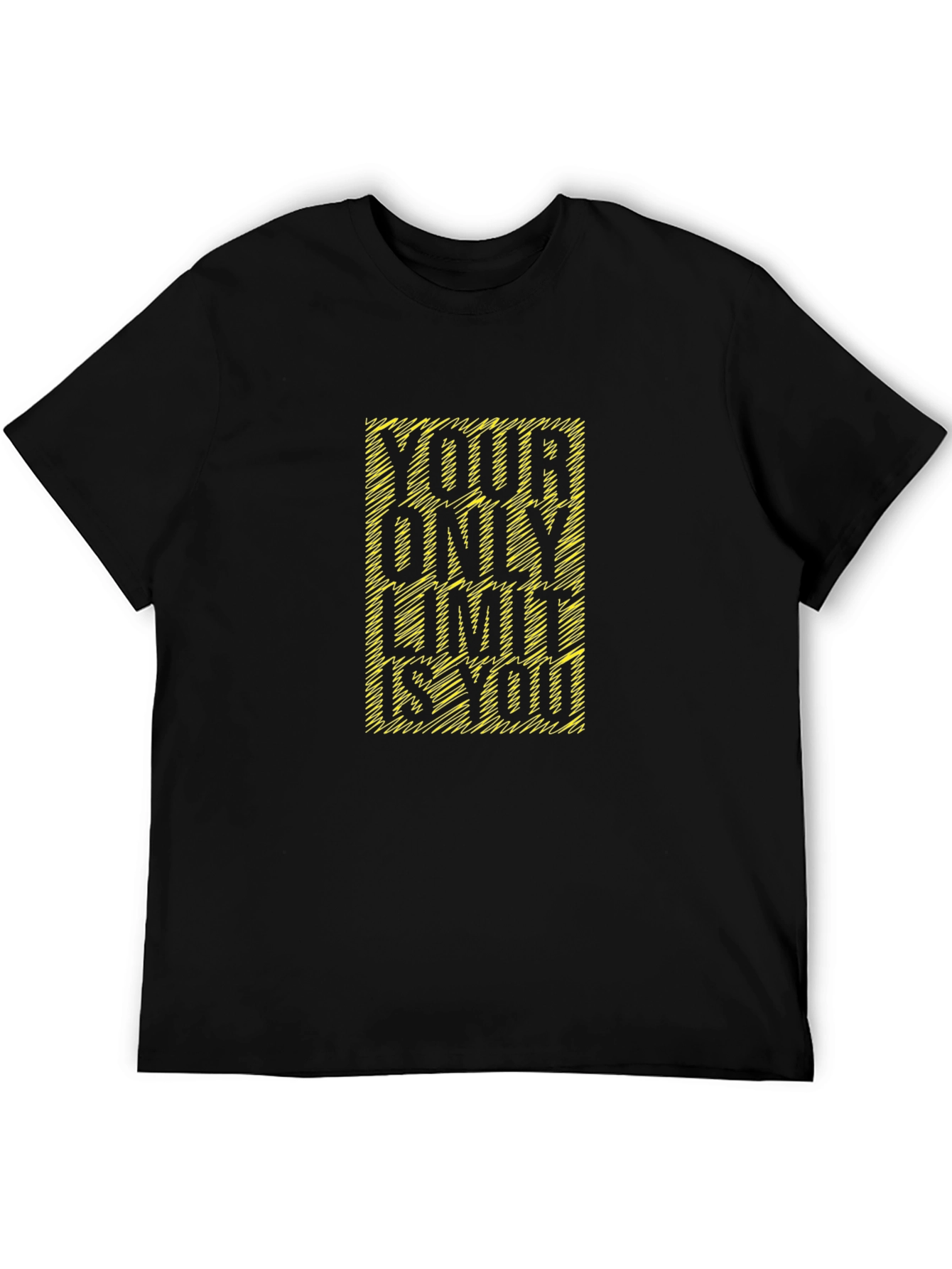 Motivational Black T-Shirt - Your Only Limit is You