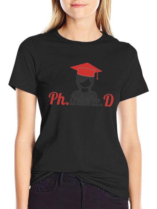 Ph.inished T-Shirt - Graduation Tee for PhD Graduates