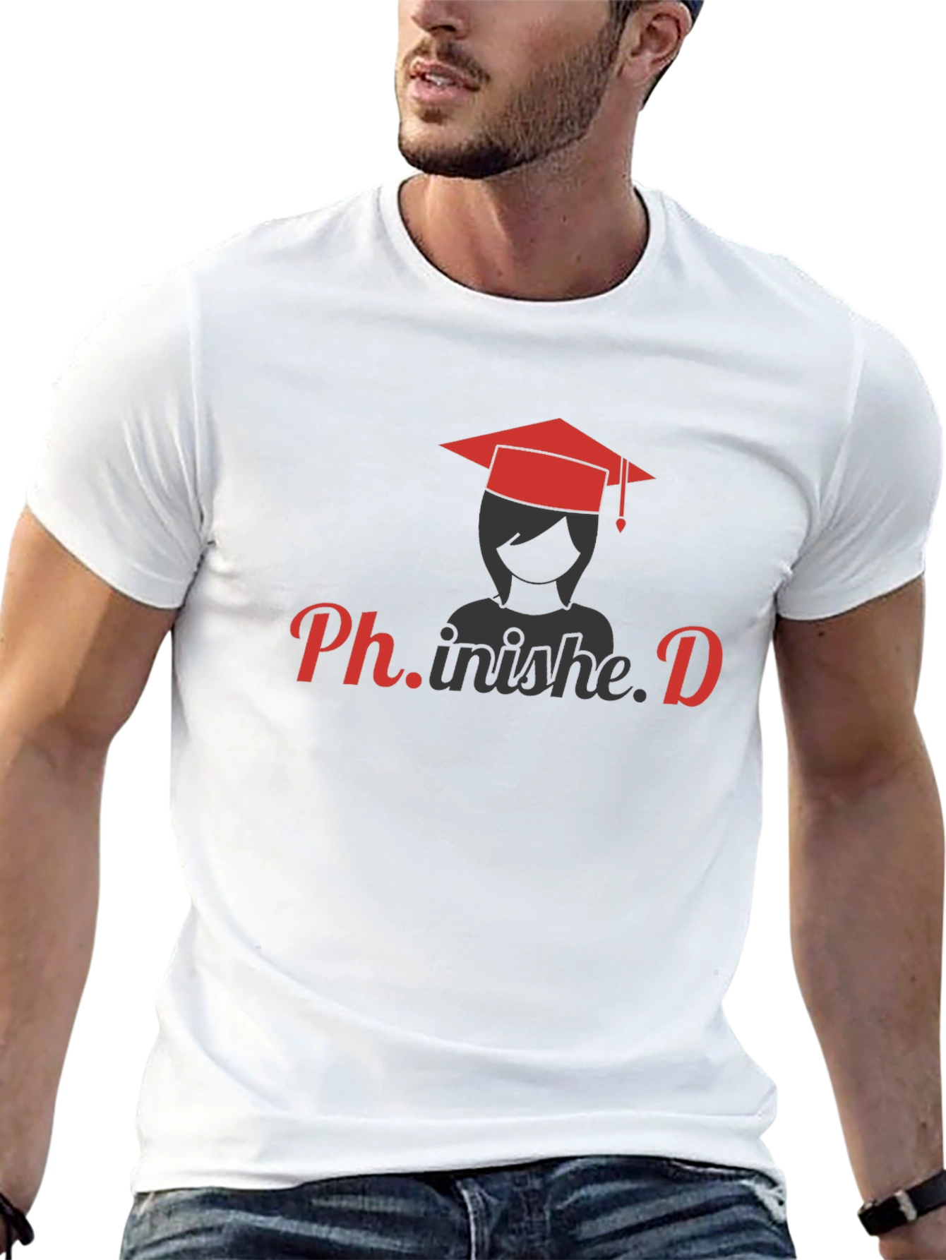 Ph.inished T-Shirt - Graduation Tee for PhD Graduates