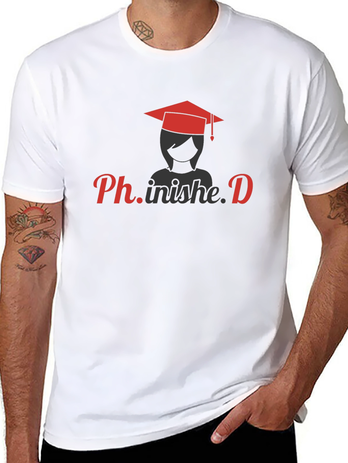 Ph.inished T-Shirt - Graduation Tee for PhD Graduates