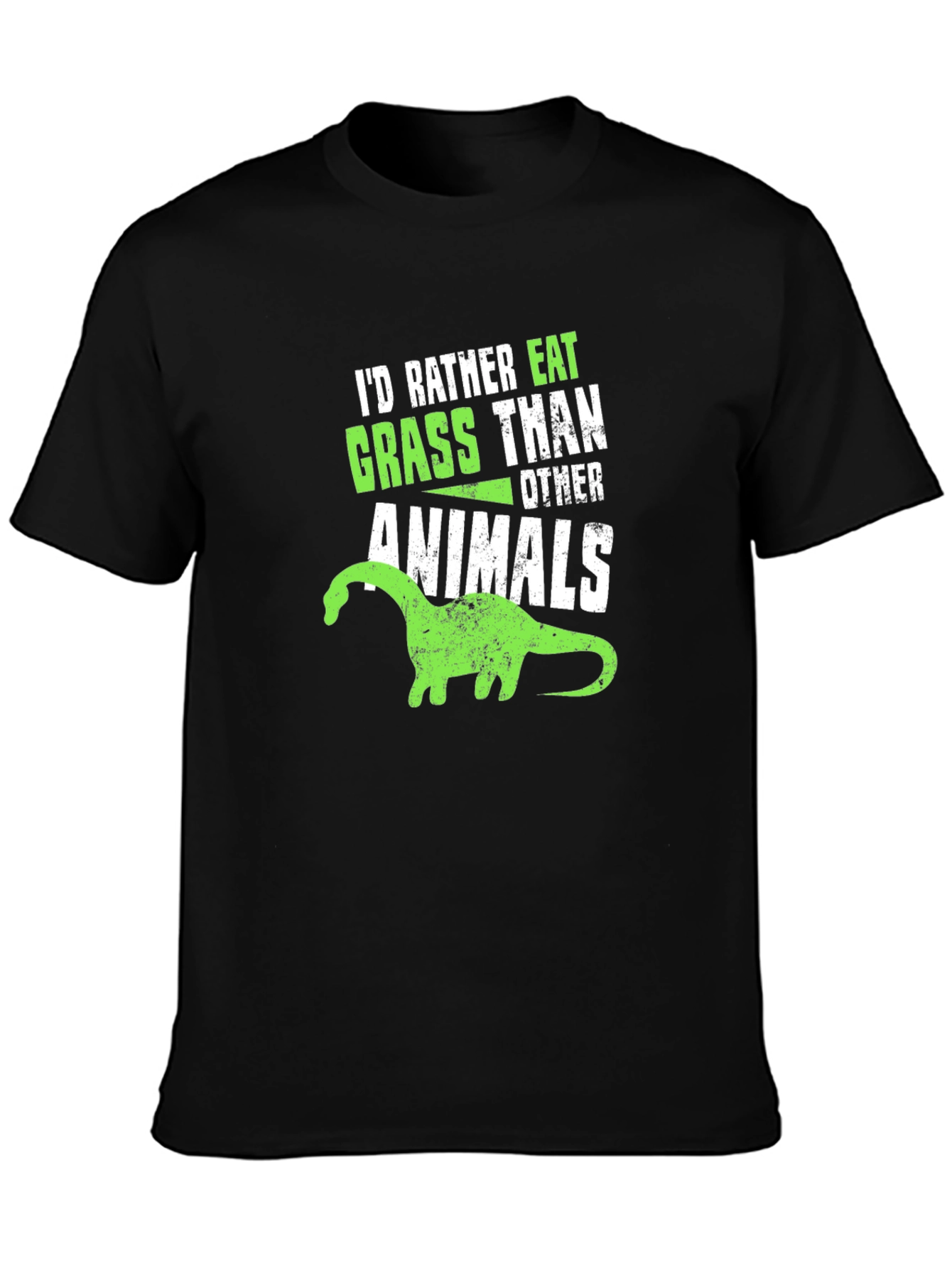 Vegan Dinosaur T-Shirt - Grass Eater Tee