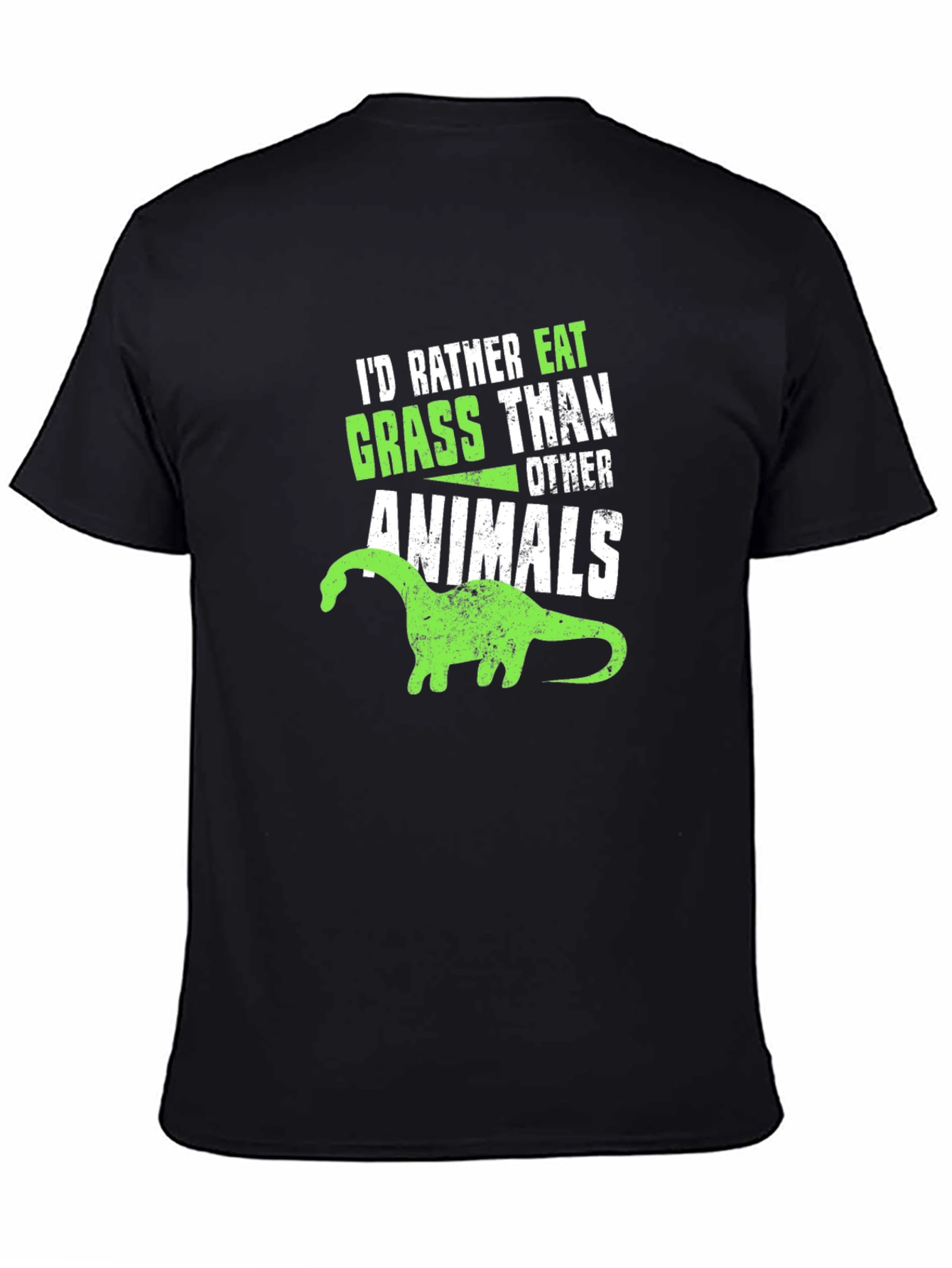 Vegan Dinosaur T-Shirt - Grass Eater Tee