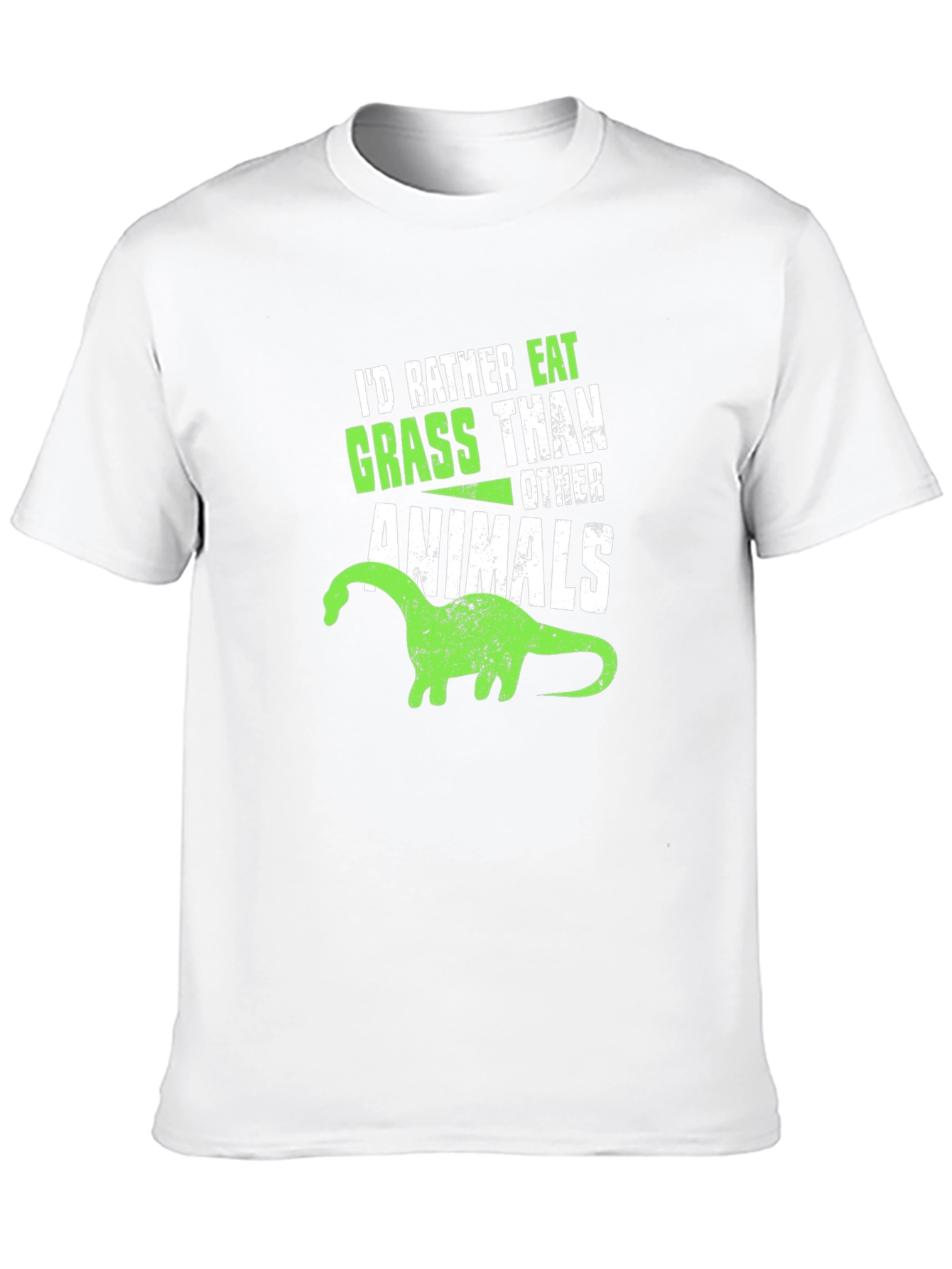 Vegan Dinosaur T-Shirt - Grass Eater Tee