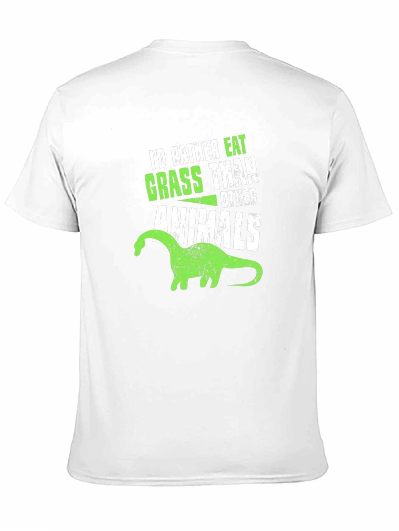Vegan Dinosaur T-Shirt - Grass Eater Tee