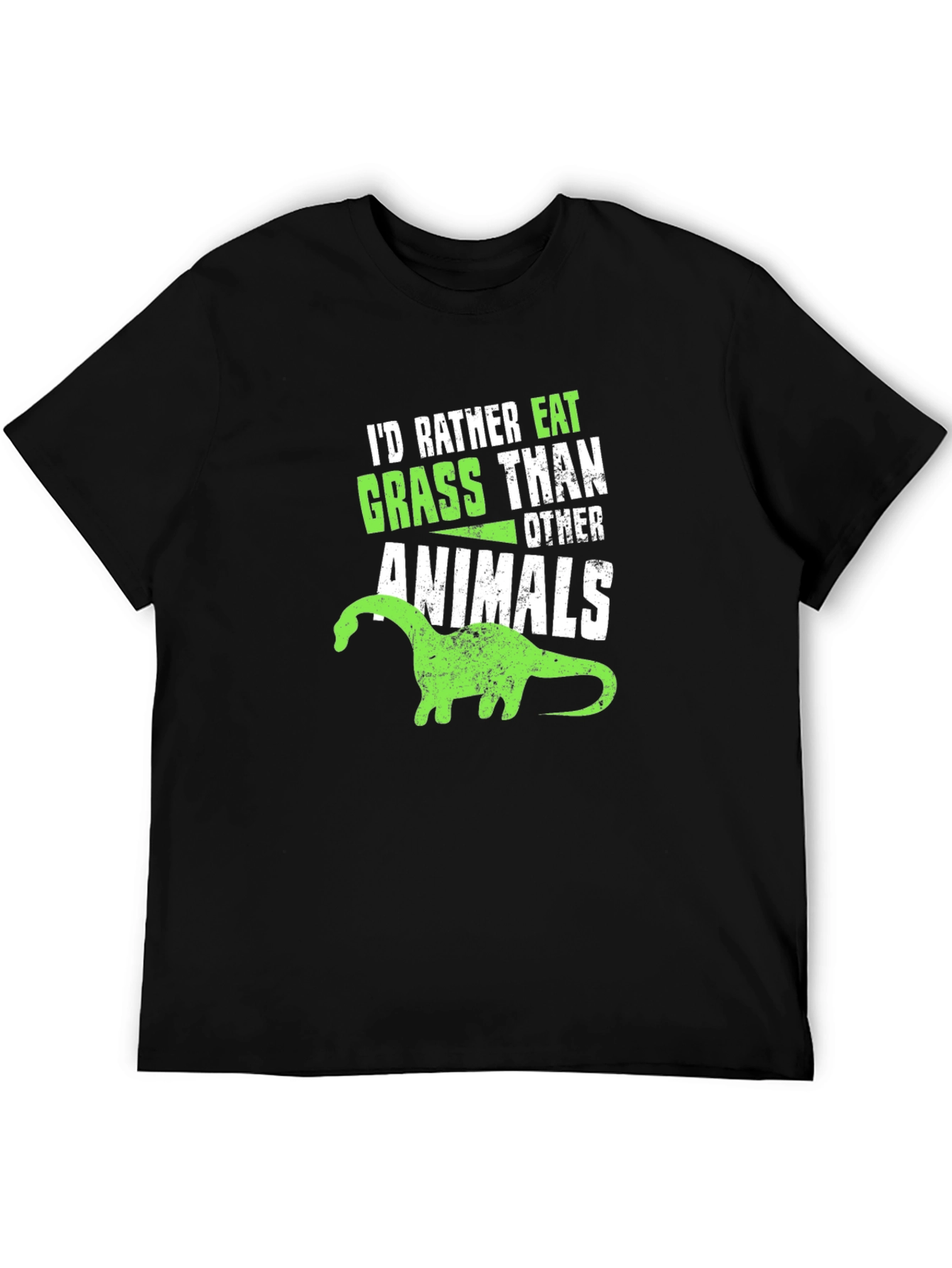 Vegan Dinosaur T-Shirt - Grass Eater Tee
