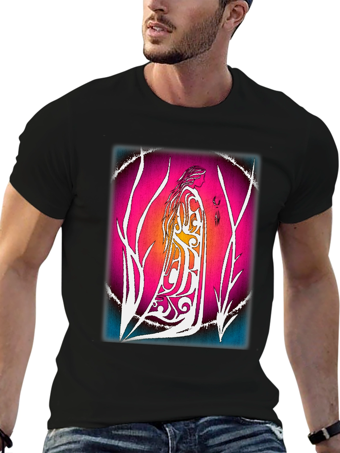 Mystic Woman Graphic Tee - Artistic Design